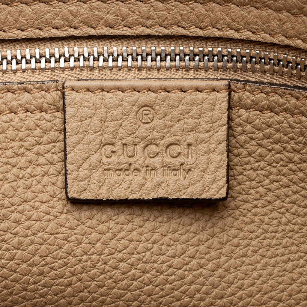 Gucci Soft Pebbled Leather Jackie Medium Tote
