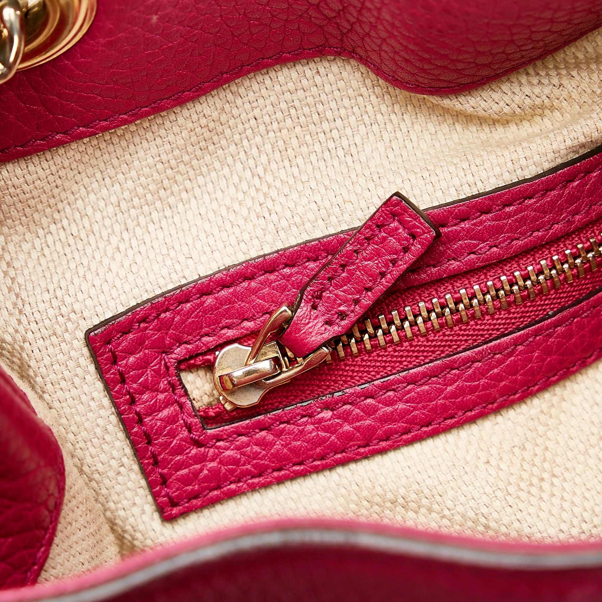 Gucci Soho Chain Leather Tote Bag (SHG-35942)
