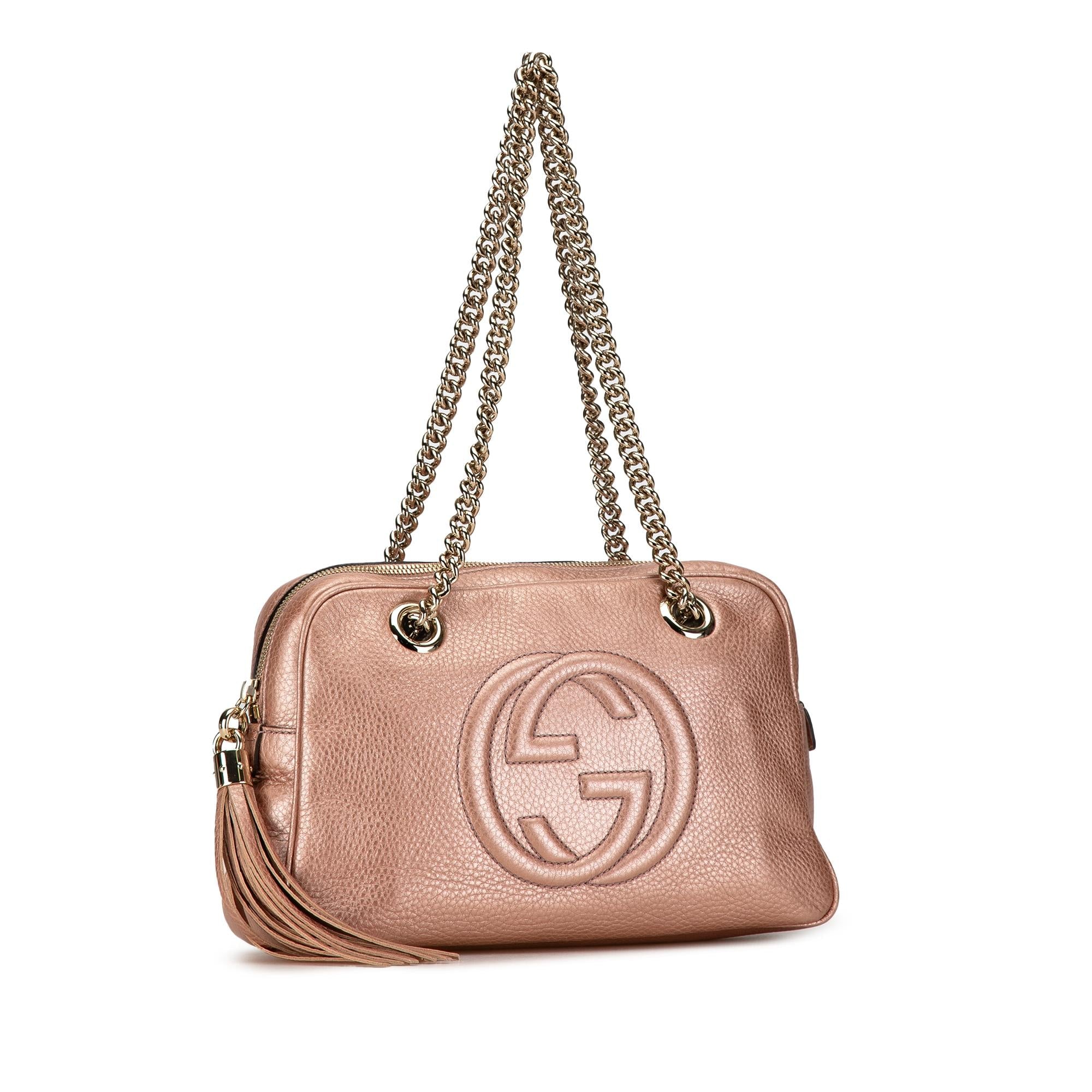 Gucci Soho Chain Zip Shoulder Bag (SHG-yJU7PY)