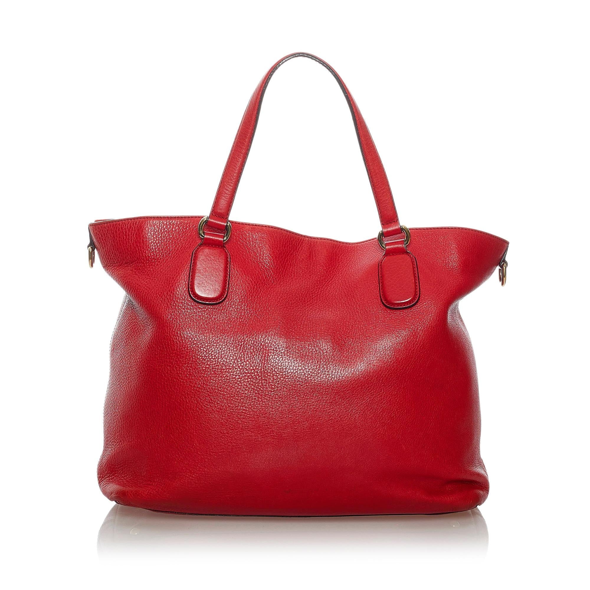 Gucci Soho Working Leather Tote Bag (SHG-31414)