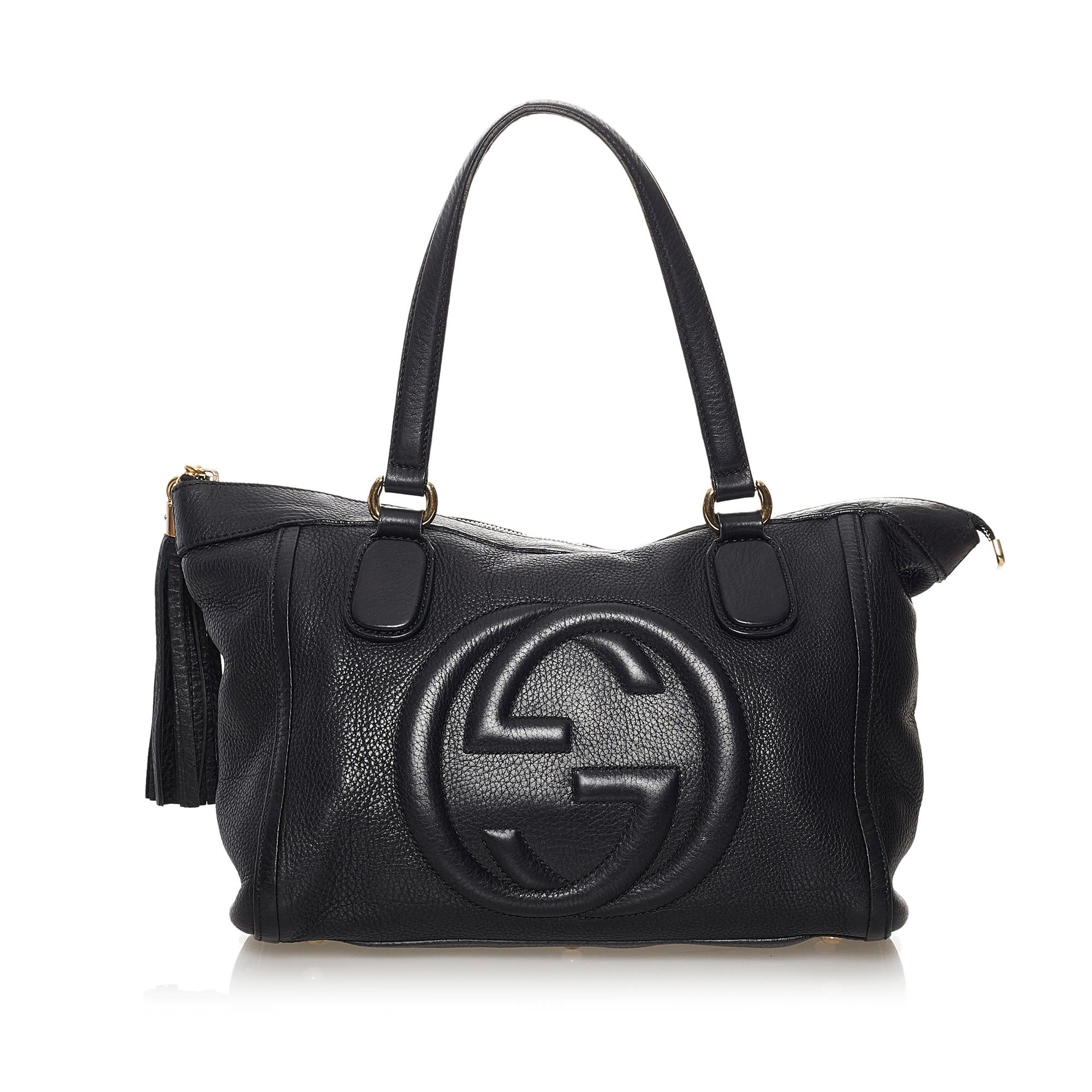 Gucci Soho Working Leather Tote Bag (SHG-32454)