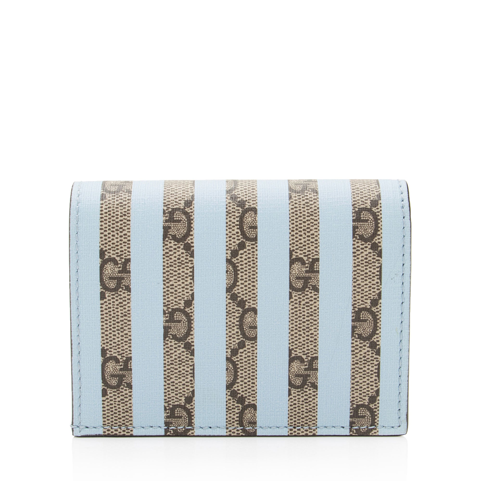 Gucci Striped GG Supreme Card Case (SHF-1rnRmQ)