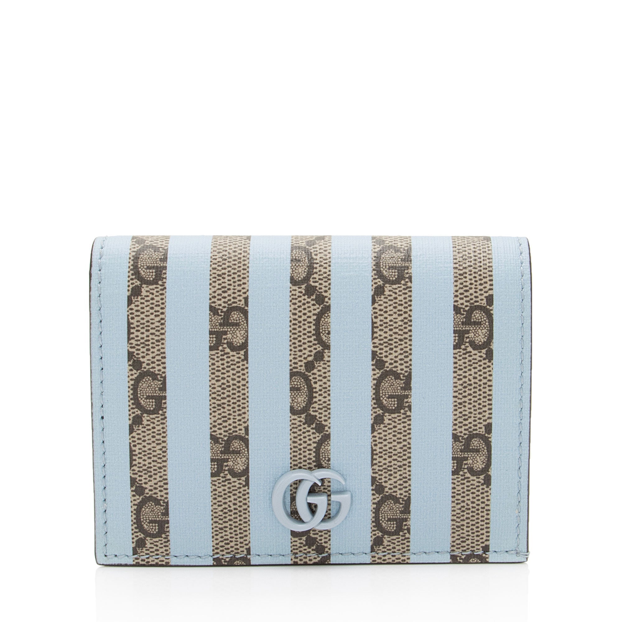 Gucci Striped GG Supreme Card Case (SHF-1rnRmQ)