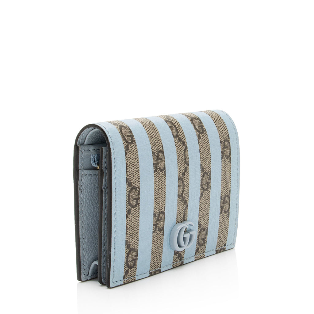 Gucci Striped GG Supreme Card Case (SHF-1rnRmQ)