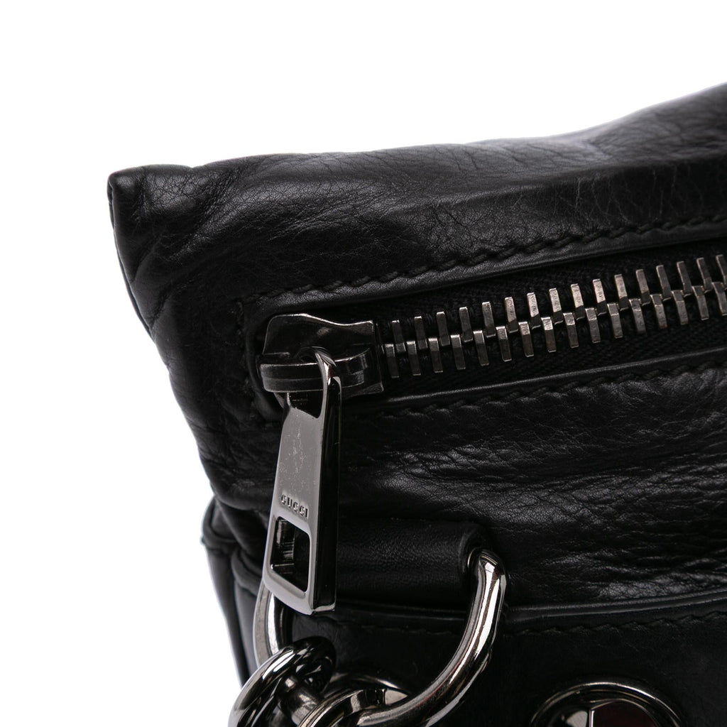 Gucci Studded Calfskin Shoulder Bag