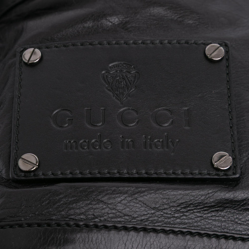 Gucci Studded Calfskin Shoulder Bag