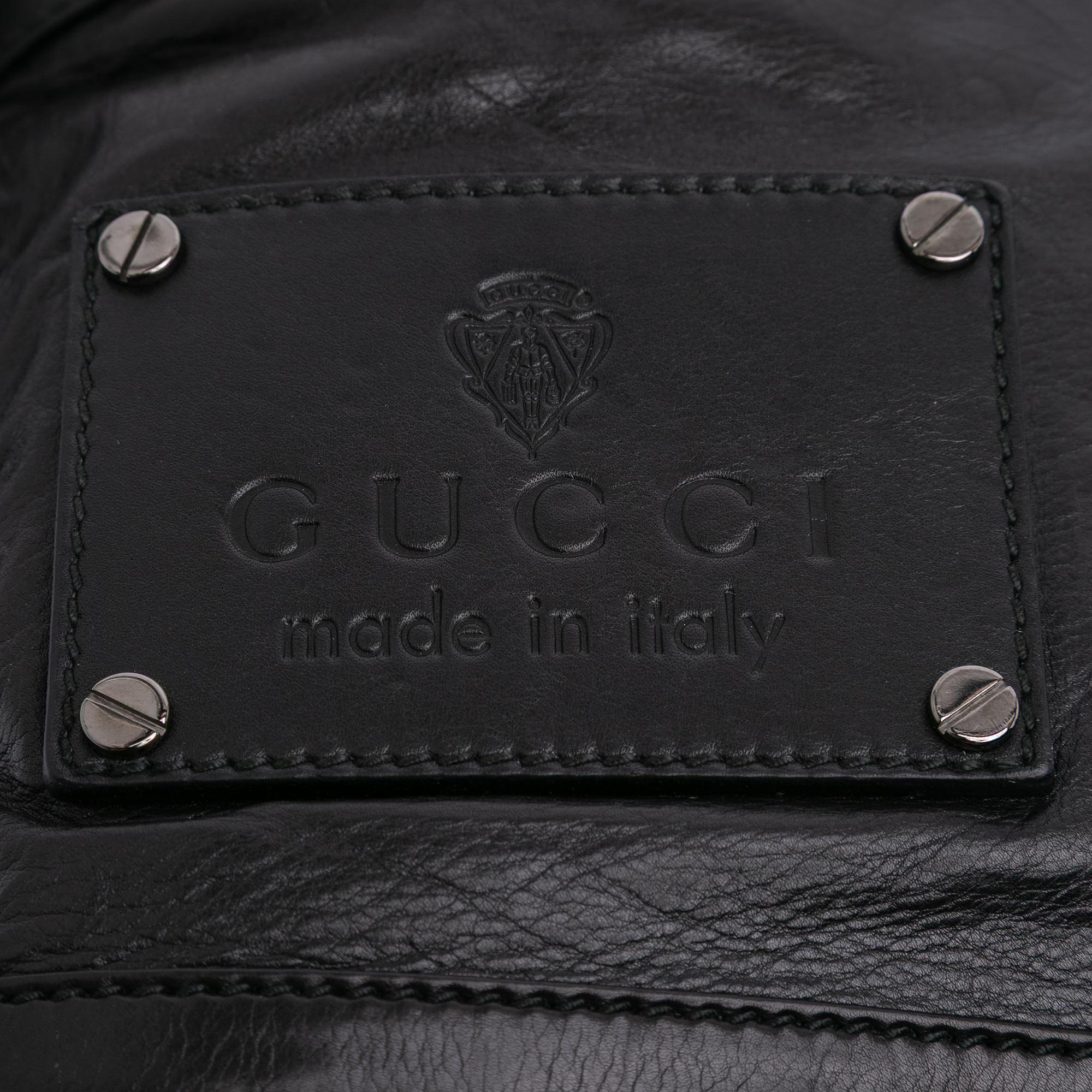 Gucci Studded Calfskin Shoulder Bag