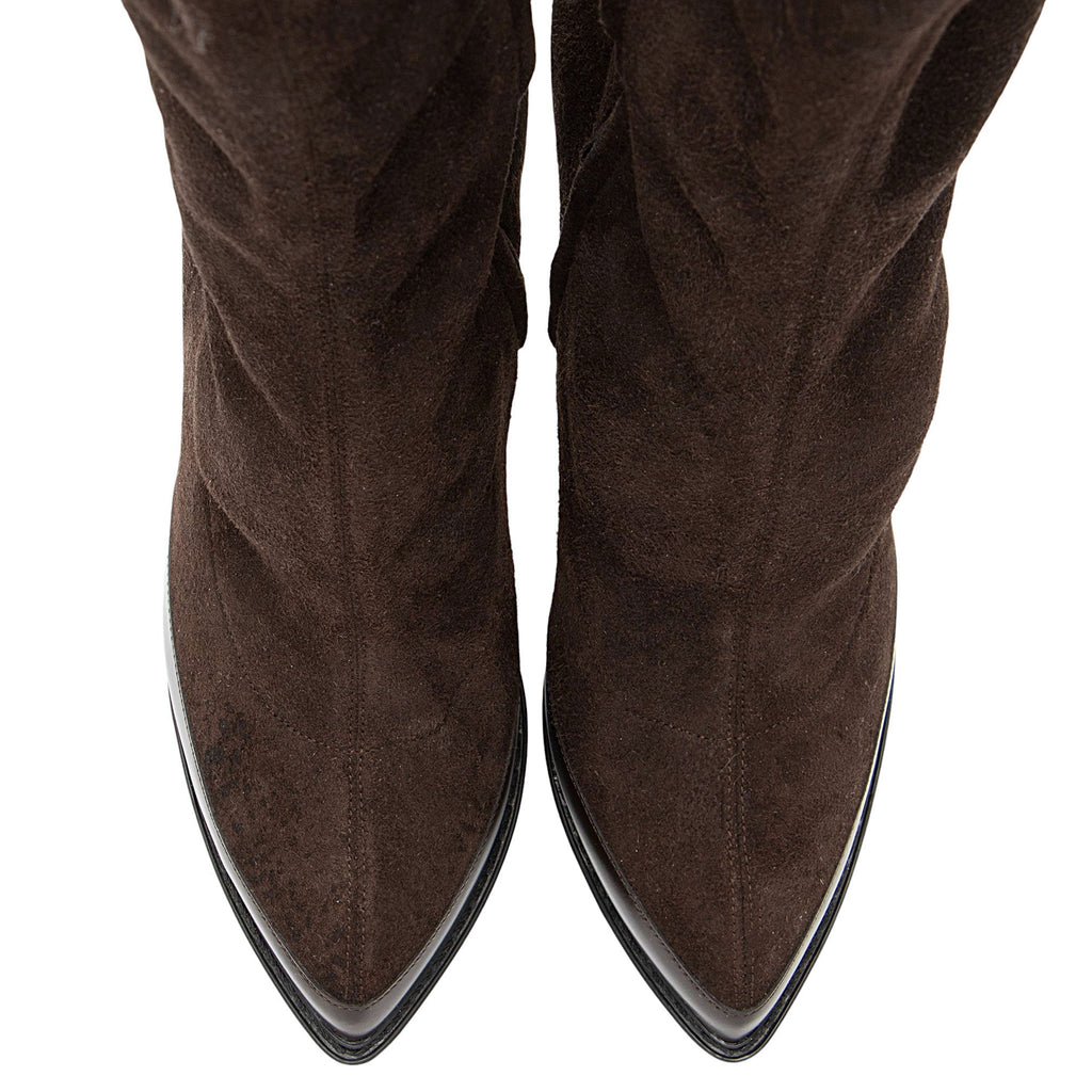Gucci Suede Platform Ankle Boots - Size 7 / 37