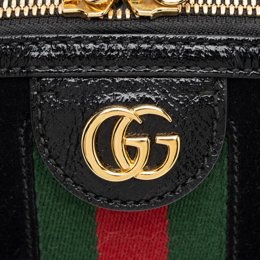 Gucci Suede Ophidia Dome Small Shoulder Bag (SHF-CFe9gy)