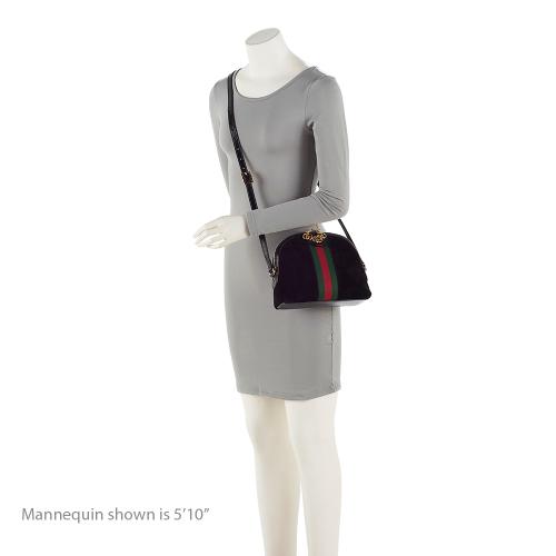 Gucci Suede Ophidia Dome Small Shoulder Bag (SHF-CFe9gy)