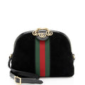 Gucci Suede Ophidia Dome Small Shoulder Bag