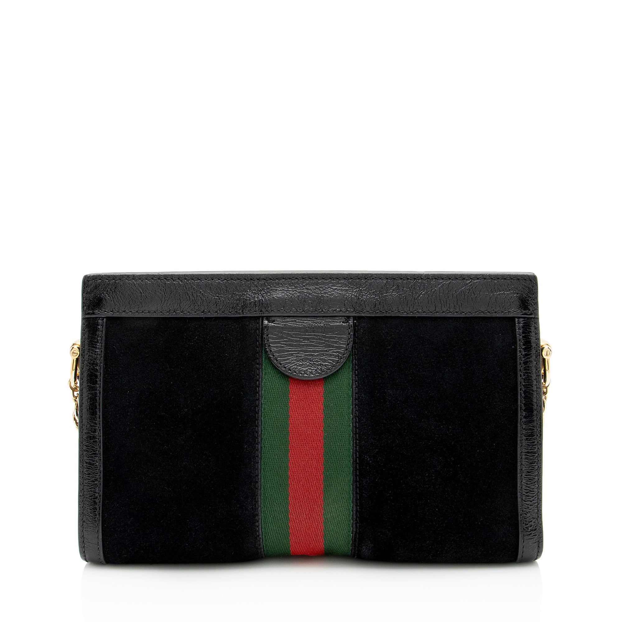 Gucci Suede Ophidia Medium Chain Shoulder Bag