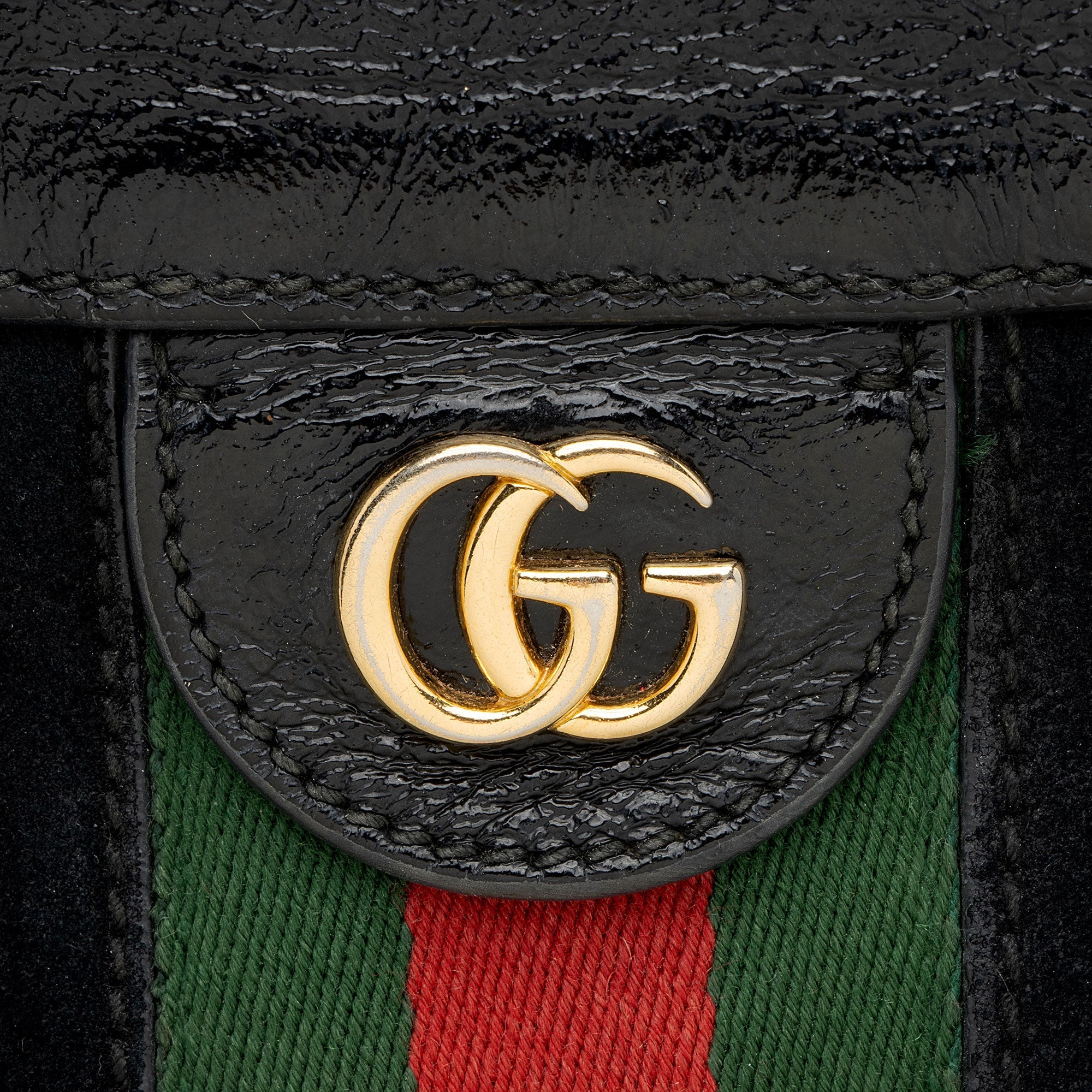 Gucci Suede Ophidia Medium Chain Shoulder Bag