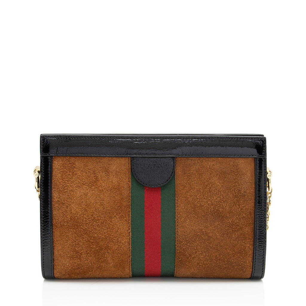 Gucci Suede Ophidia Small Shoulder Bag (SHF-1rb87i)