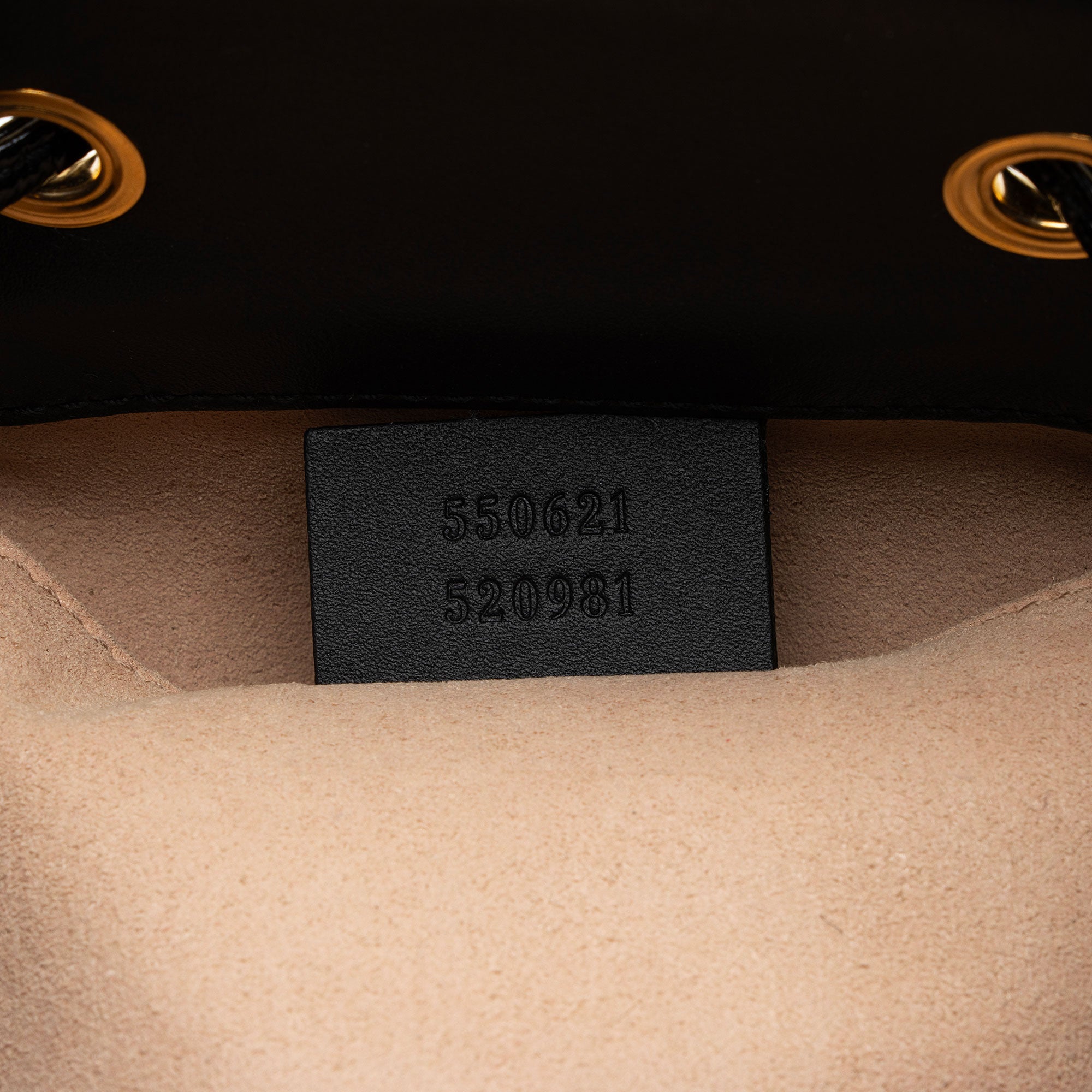Gucci Suede Patent Leather Ophidia Small Bucket Bag