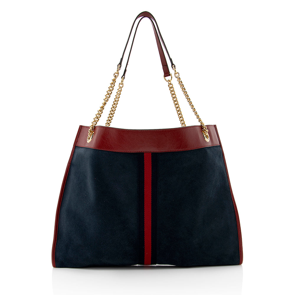 Gucci Suede Rajah Large Tote (SHF-20217)