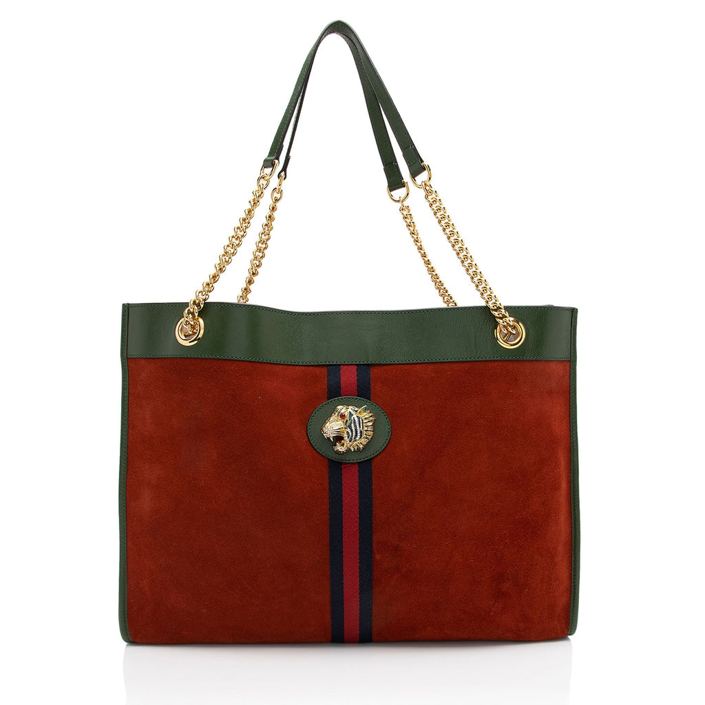 Gucci Suede Rajah Large Tote (SHF-eovfw8)