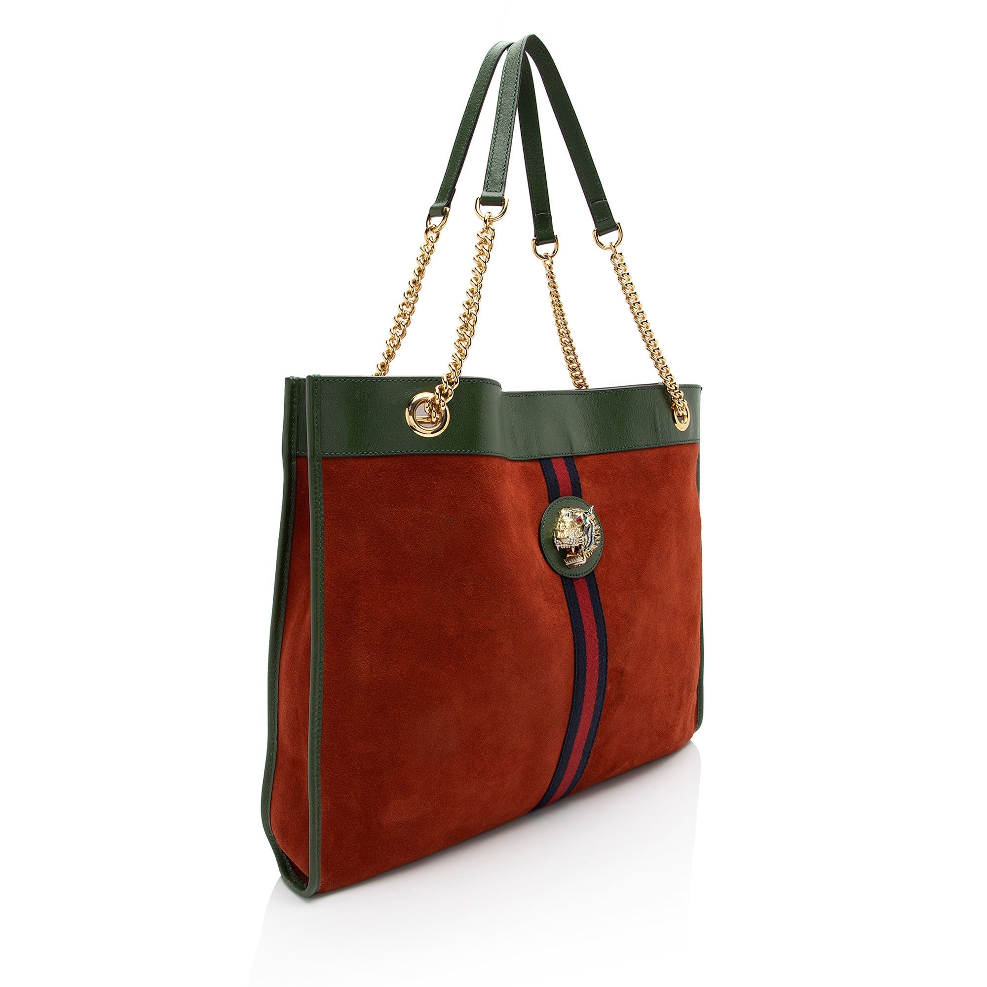 Gucci Suede Rajah Large Tote (SHF-eovfw8)