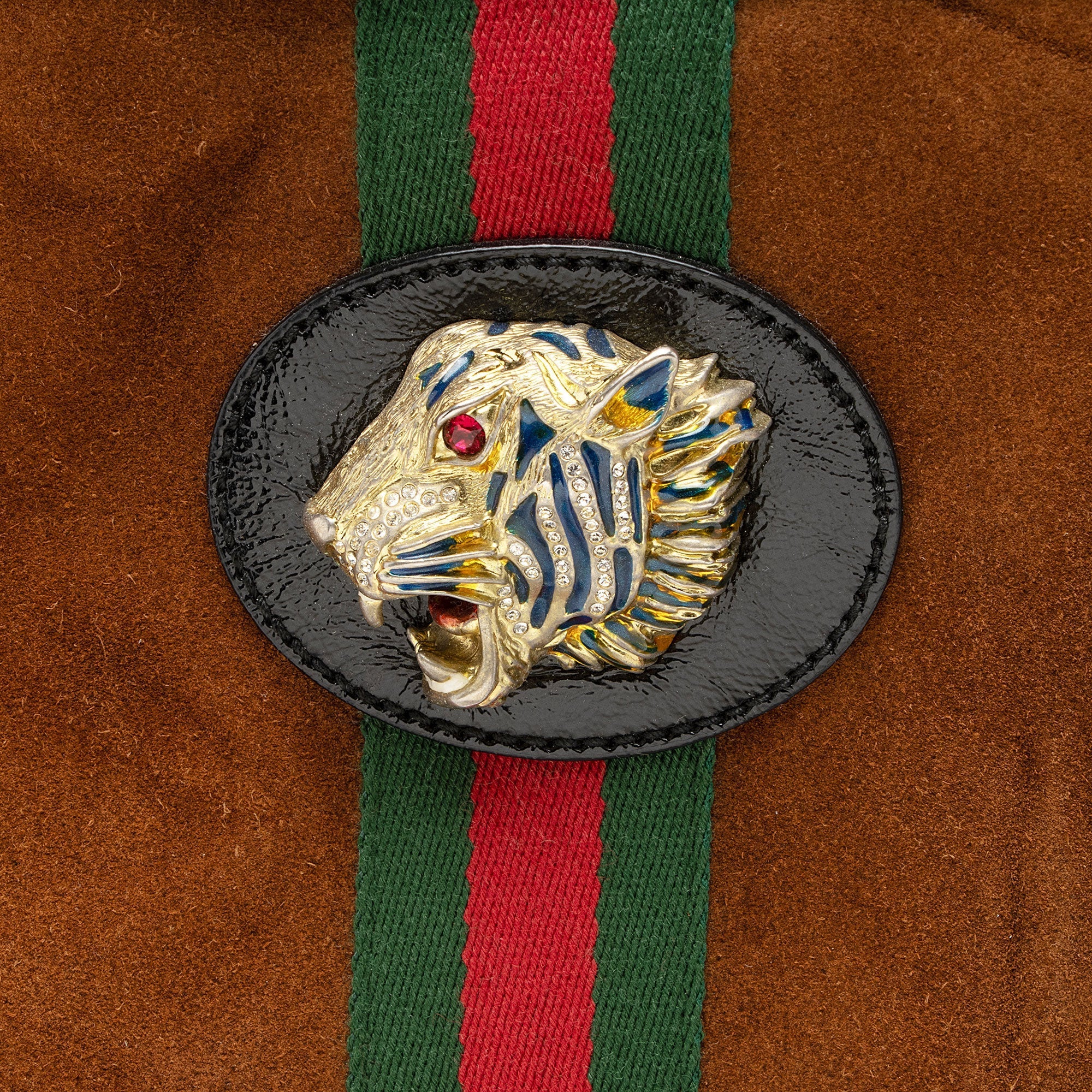 Gucci Suede Rajah Large Tote (SHF-Xhkc0H)