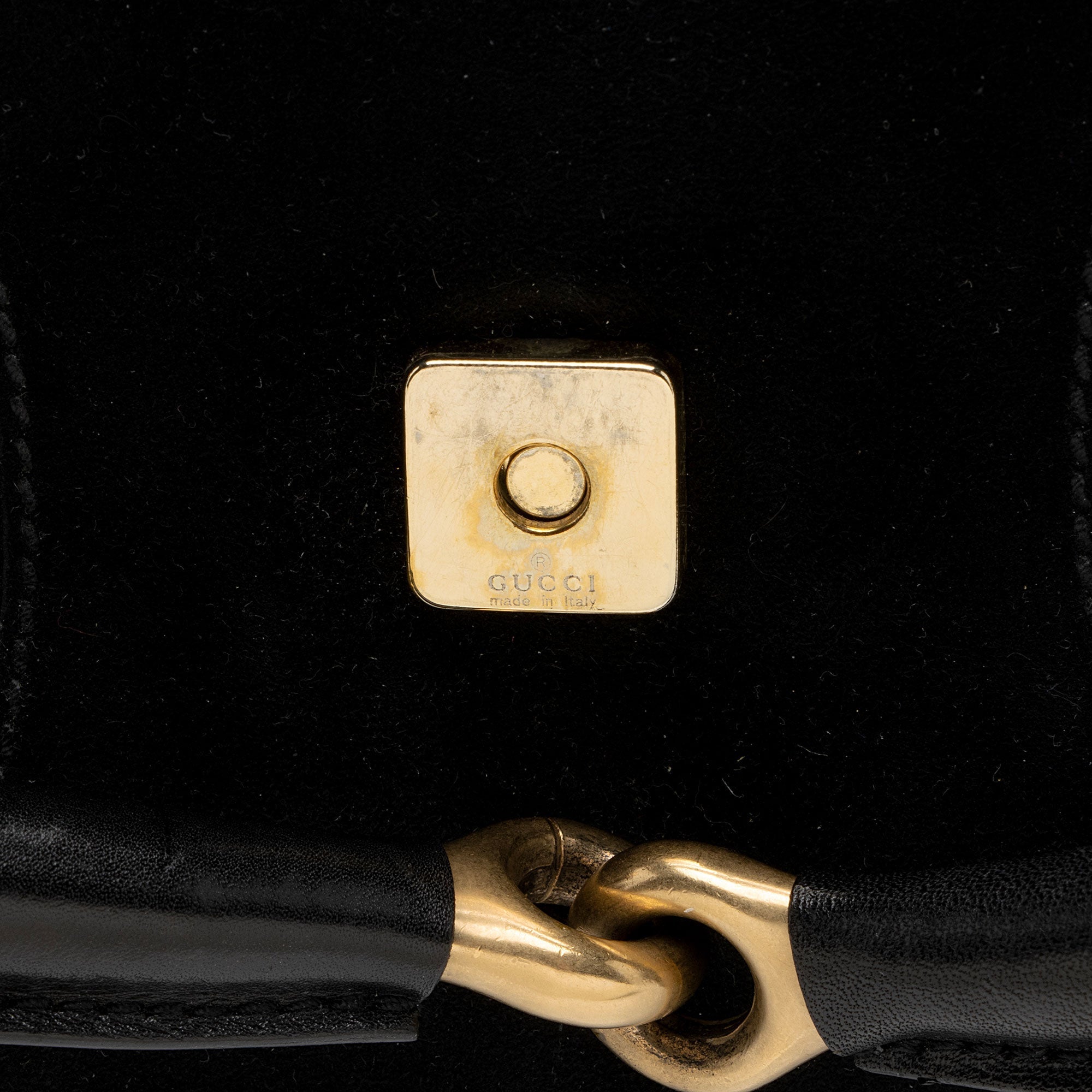 Gucci Suede Studded Horsebit Clutch (SHF-myTX76)