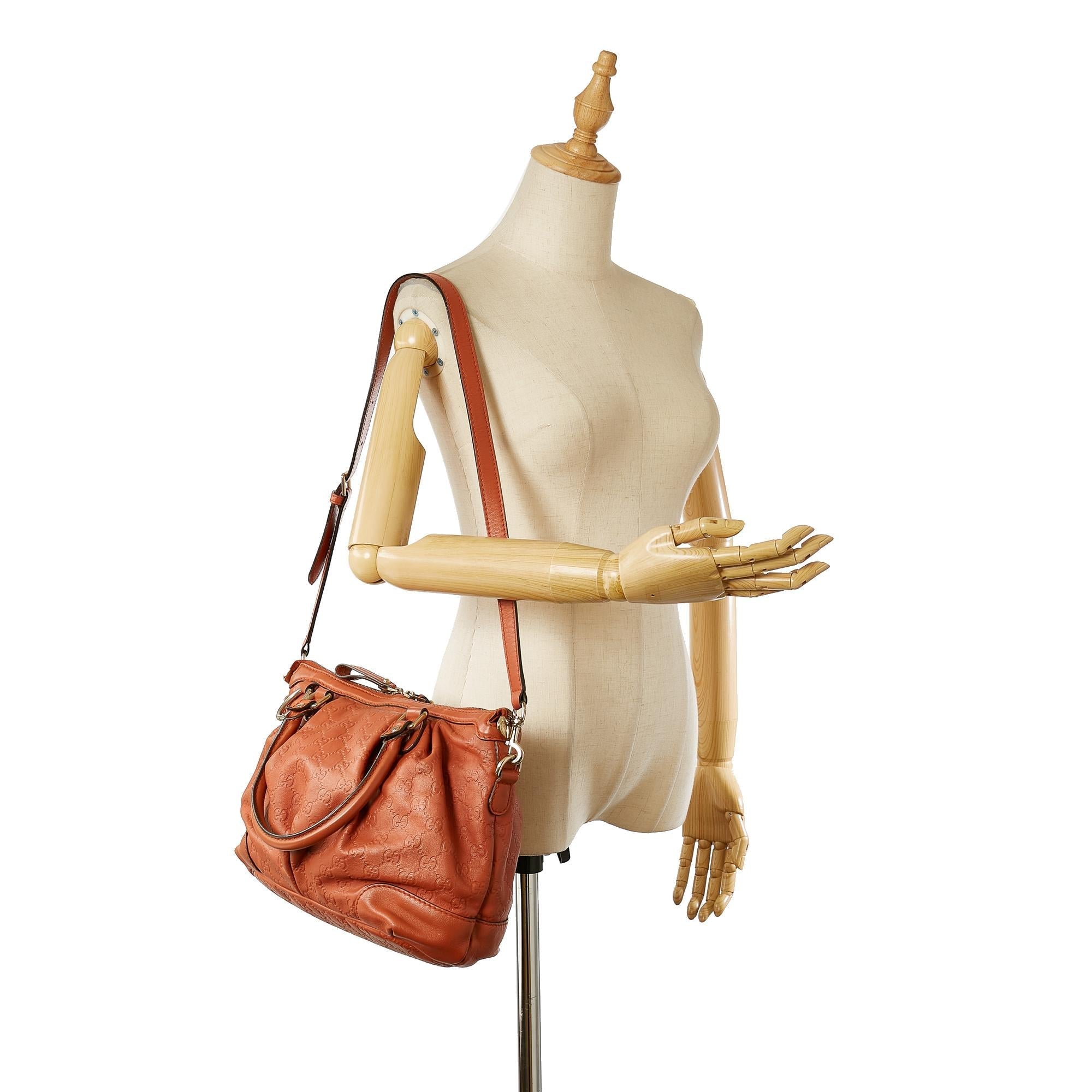 Gucci Sukey Leather Satchel (SHG-31945)