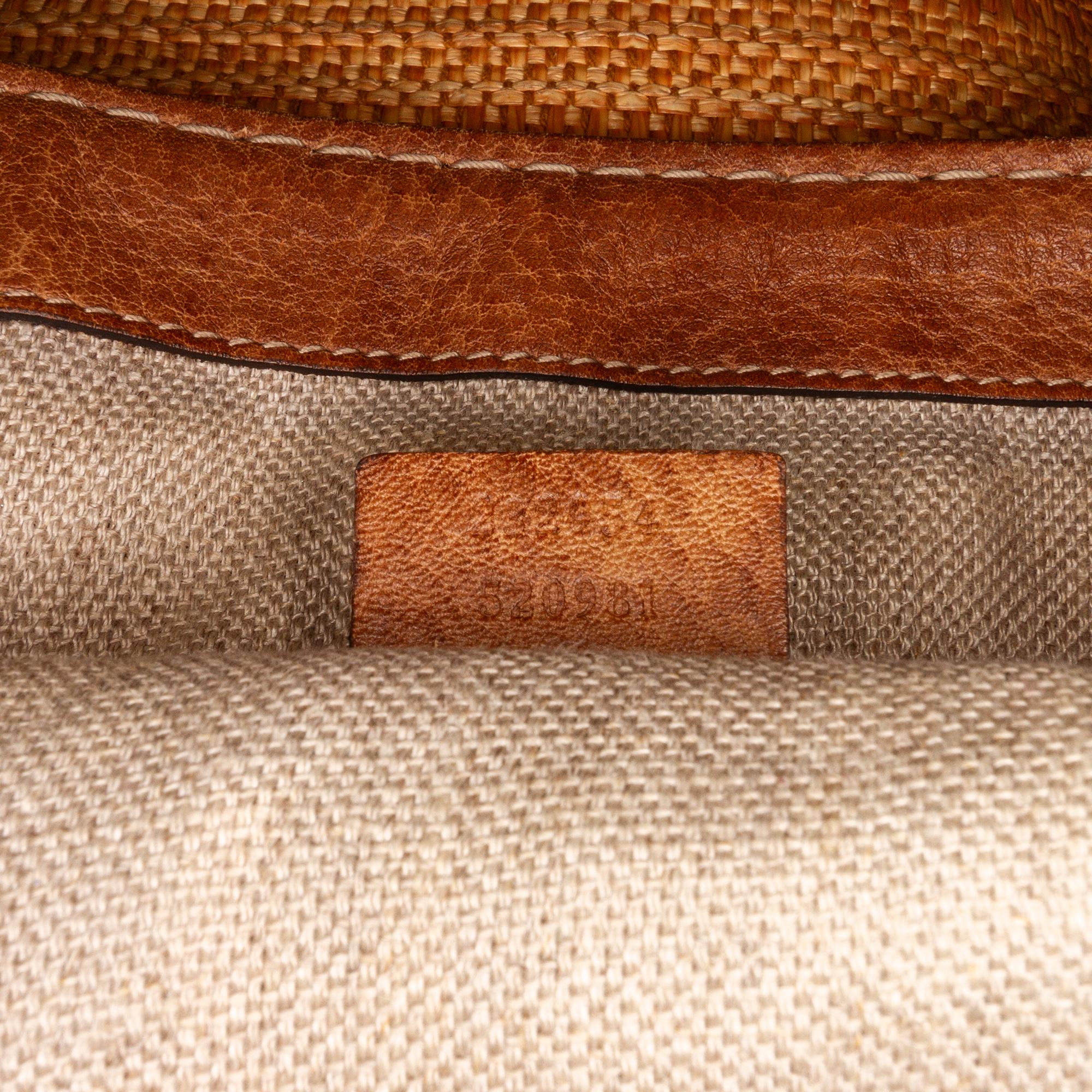 Gucci Sunset Straw Tote Bag (SHG-fPDmkH)