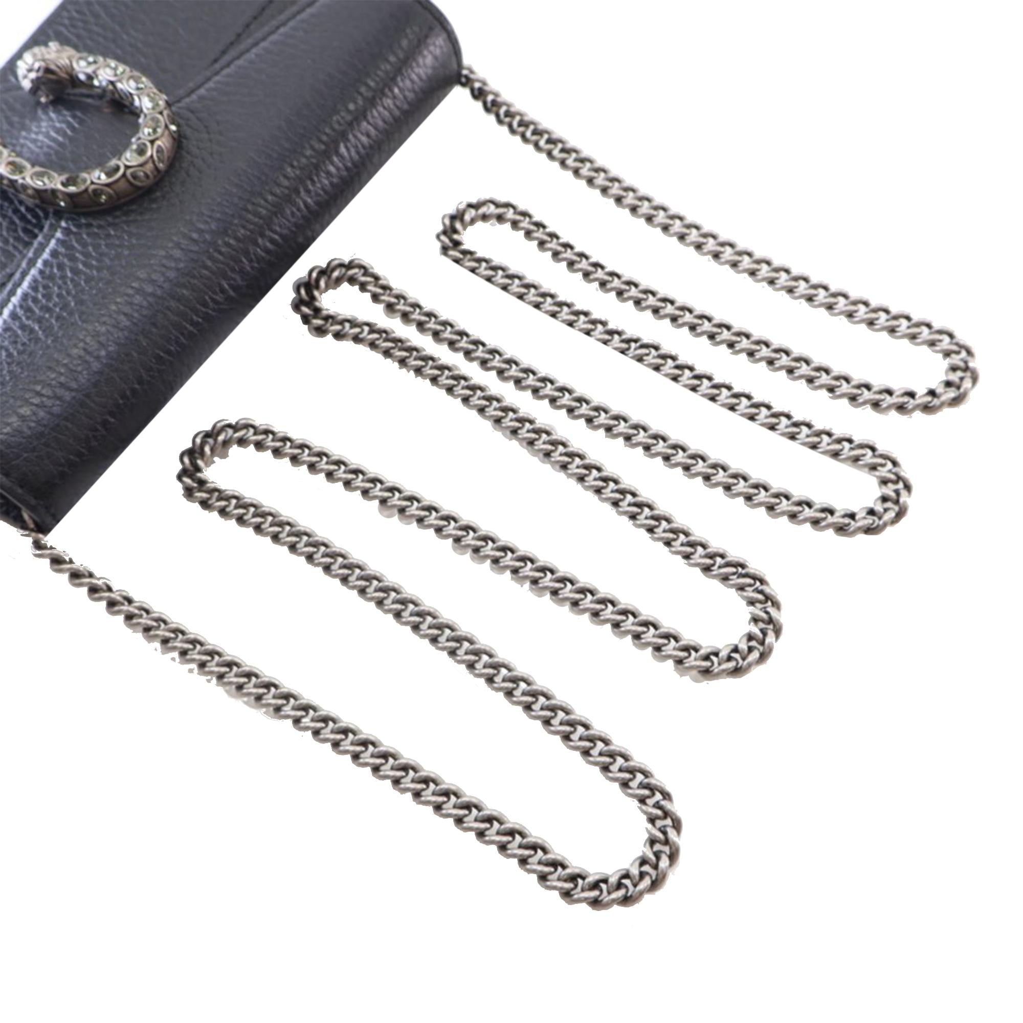 Gucci Super Mini Dionysus Leather Crossbody Bag (SHG-vzCgCv)