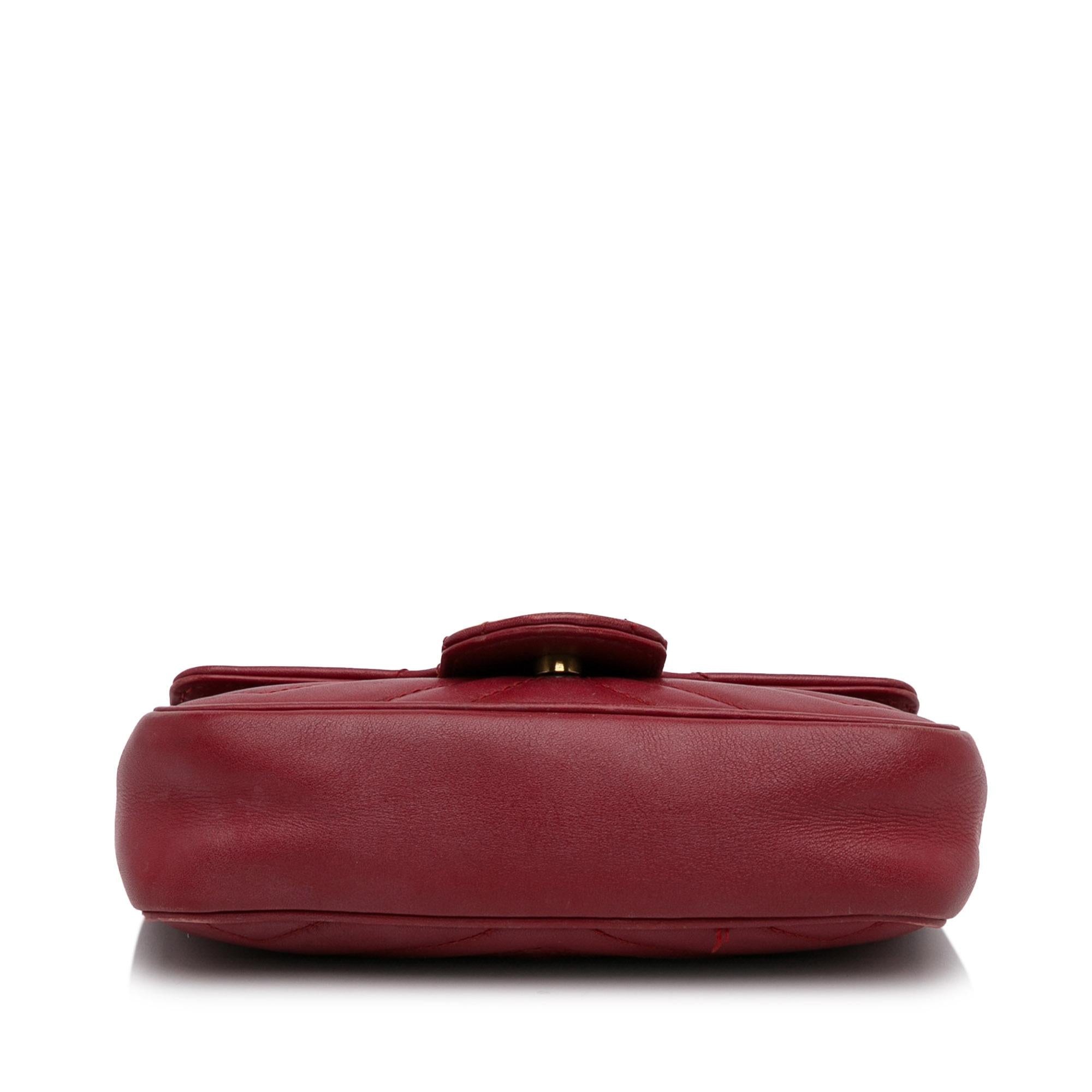 Gucci Super Mini GG Marmont Matelasse Crossbody Bag