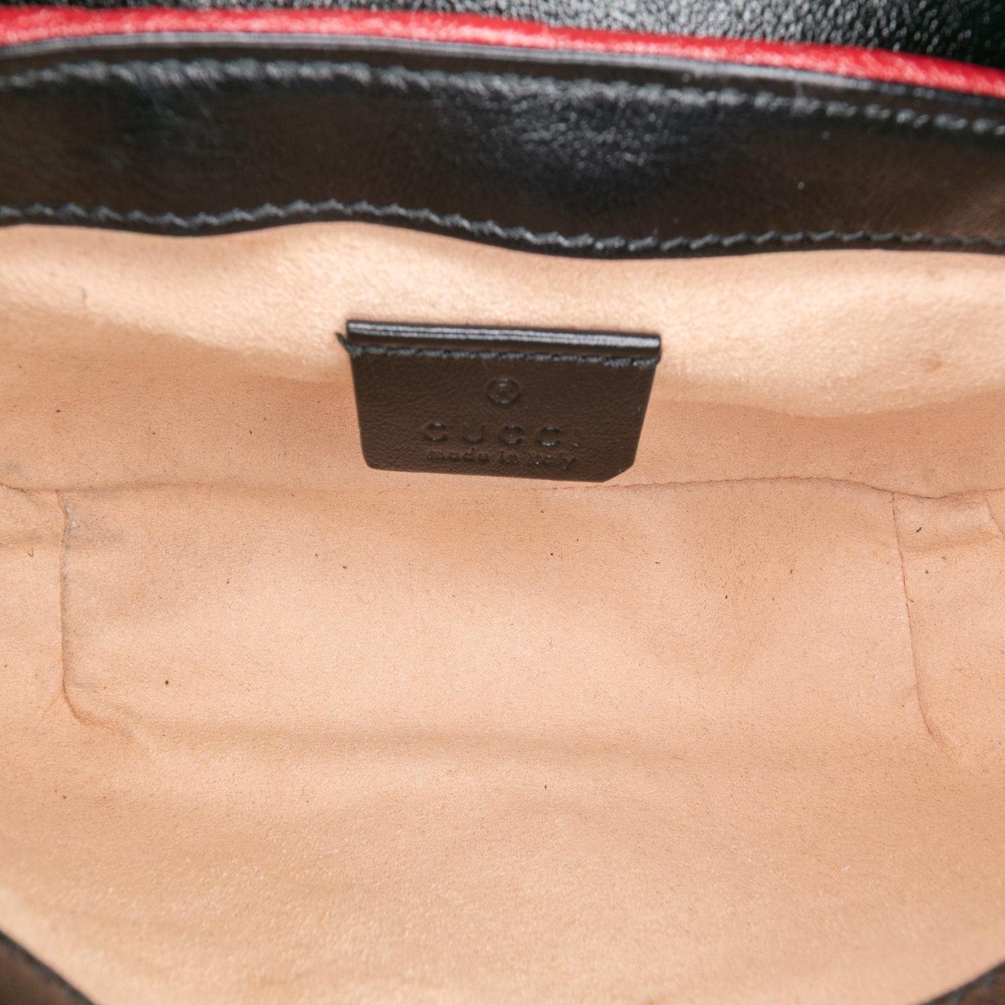 Gucci Super Mini GG Marmont Matelasse Leather Torchon Flap Crossbody
