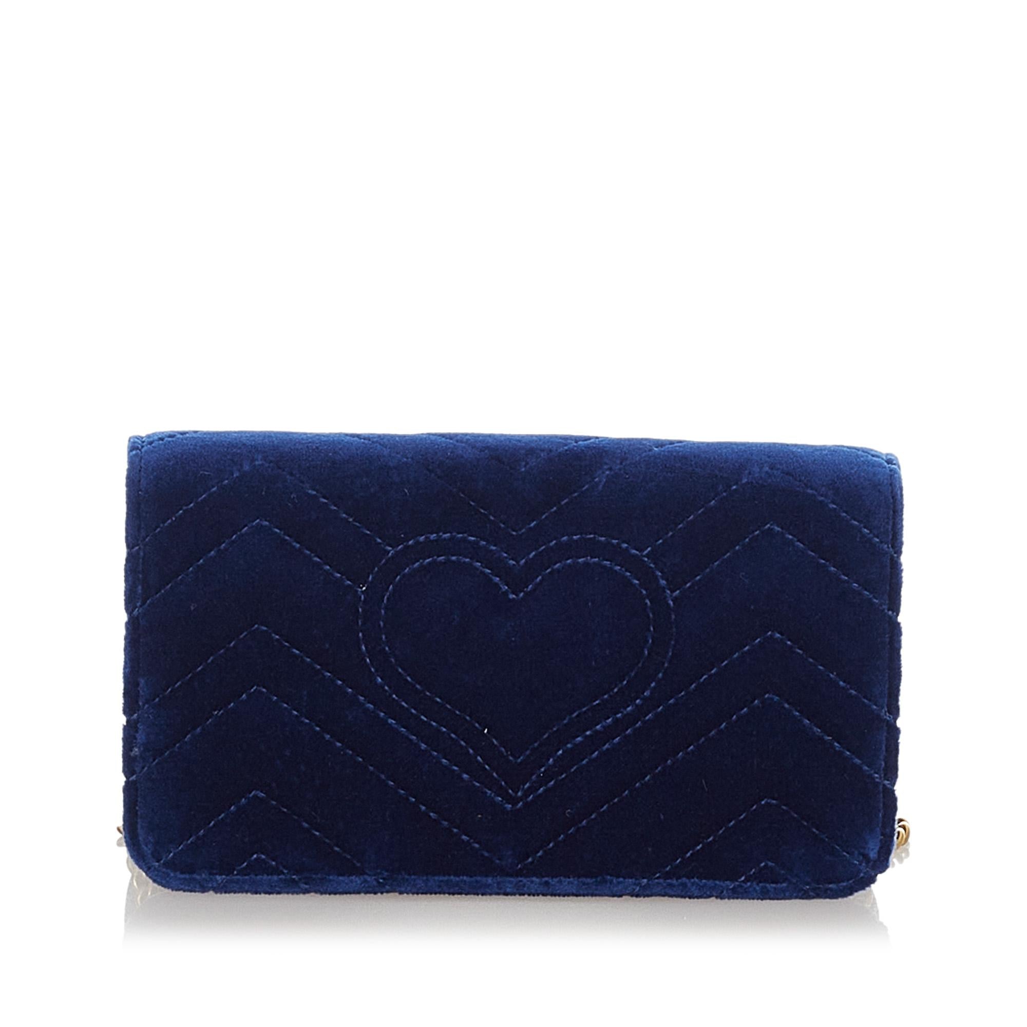 Gucci Super Mini Gucci Marmont Velvet Crossbody Bag (SHG-32500)