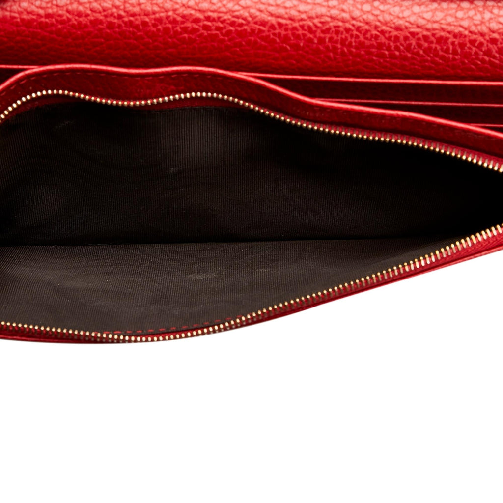 Gucci Swing Leather Continental Wallet on Strap (SHG-Ht1Fw3)