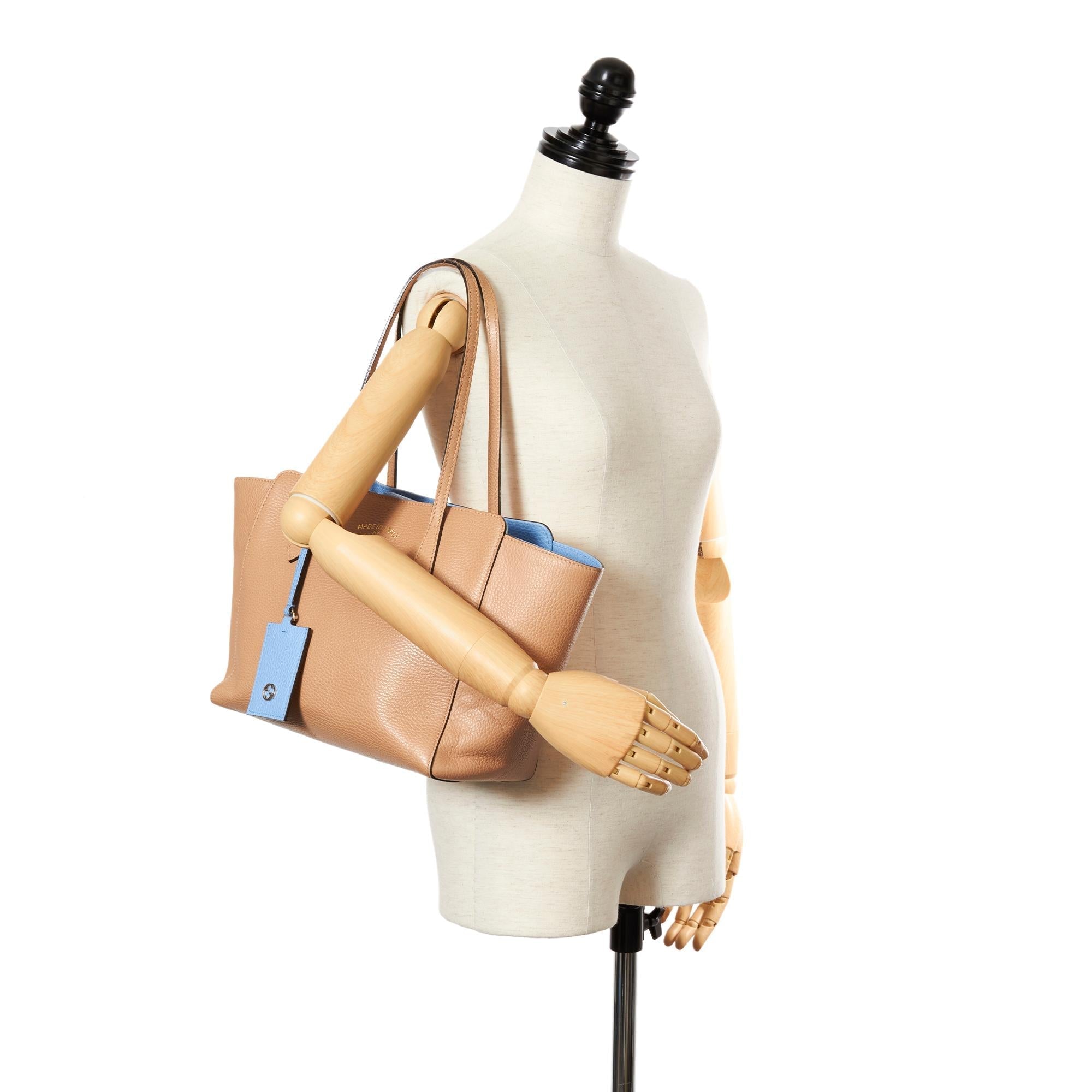 Gucci Swing Leather Tote Bag (SHG-25769)