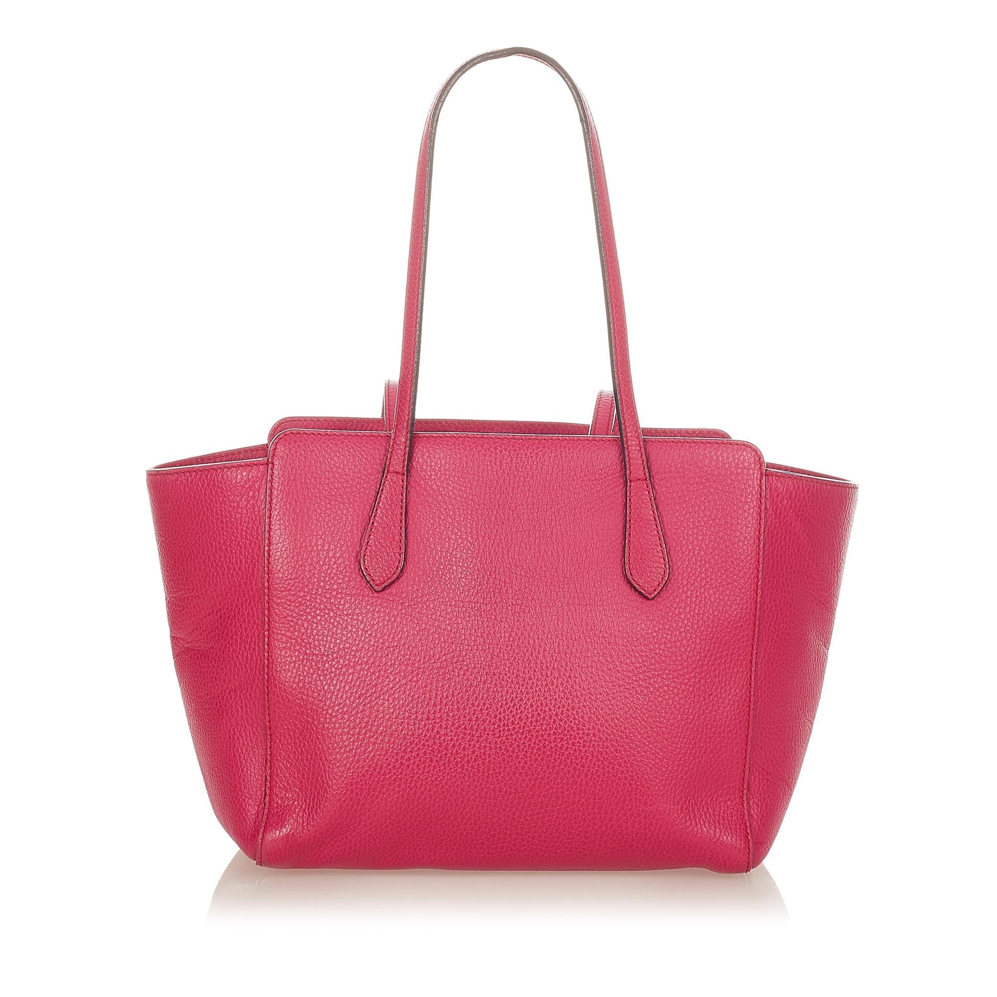 Gucci Swing Leather Tote Bag (SHG-26330)