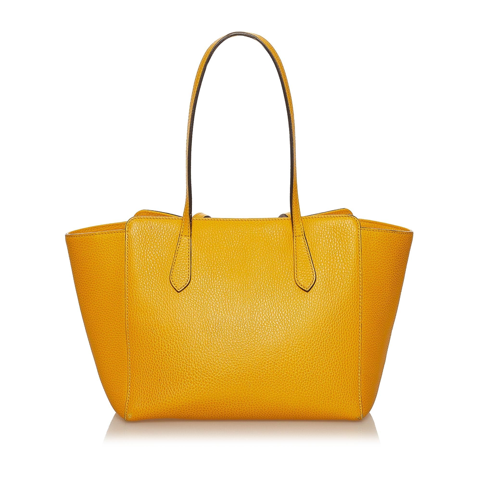 Gucci Swing Leather Tote Bag (SHG-29338)