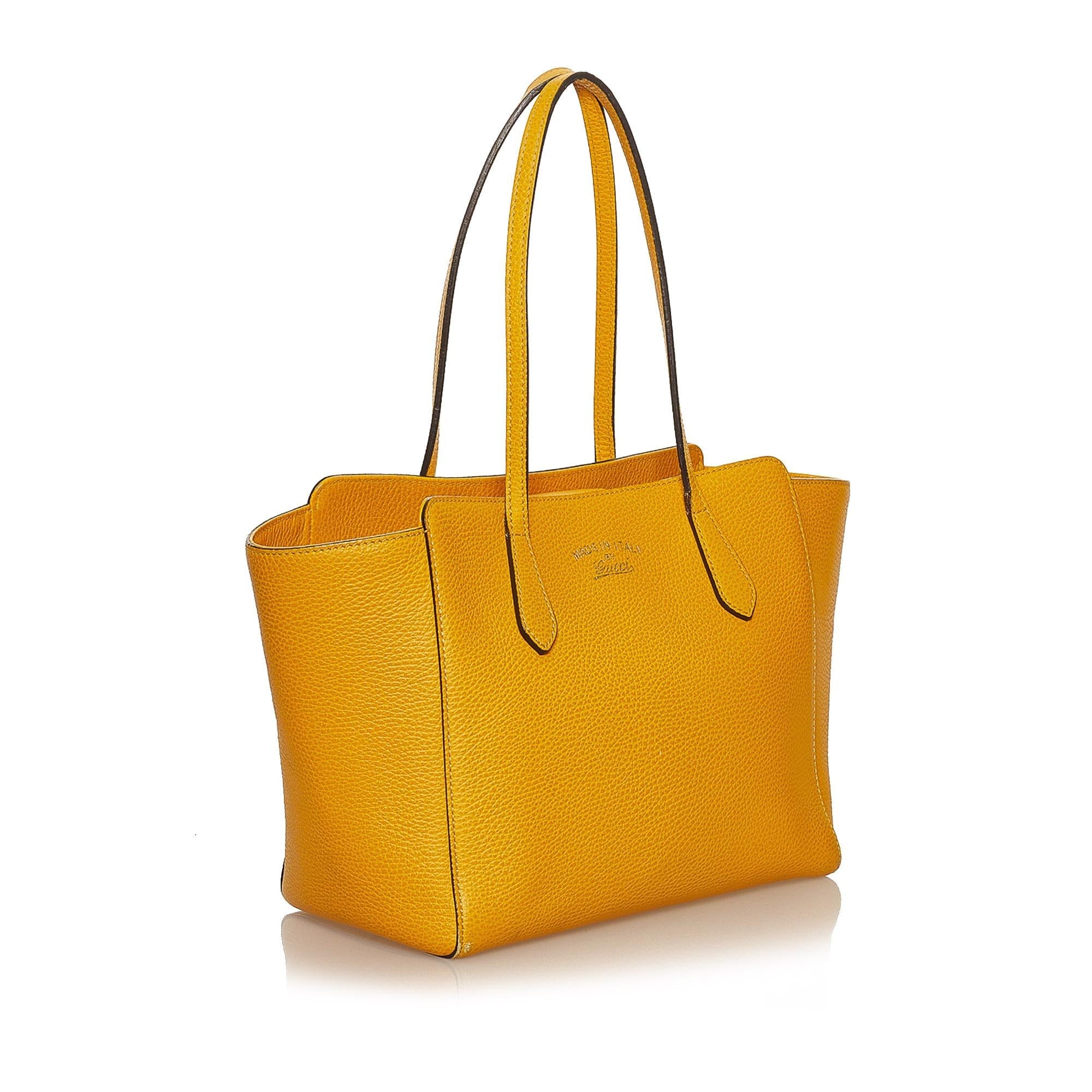 Gucci Swing Leather Tote Bag (SHG-29338)