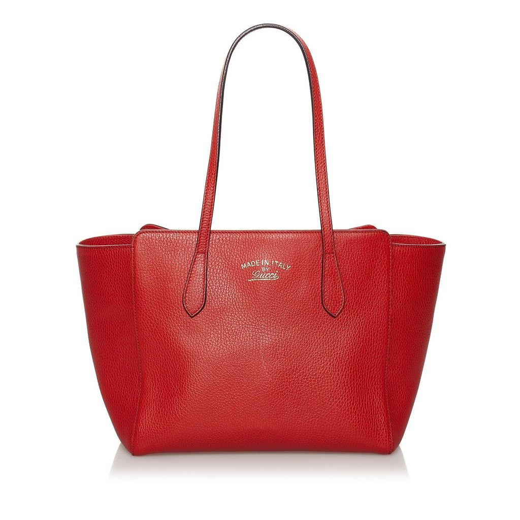 Gucci Swing Leather Tote Bag (SHG-30515)