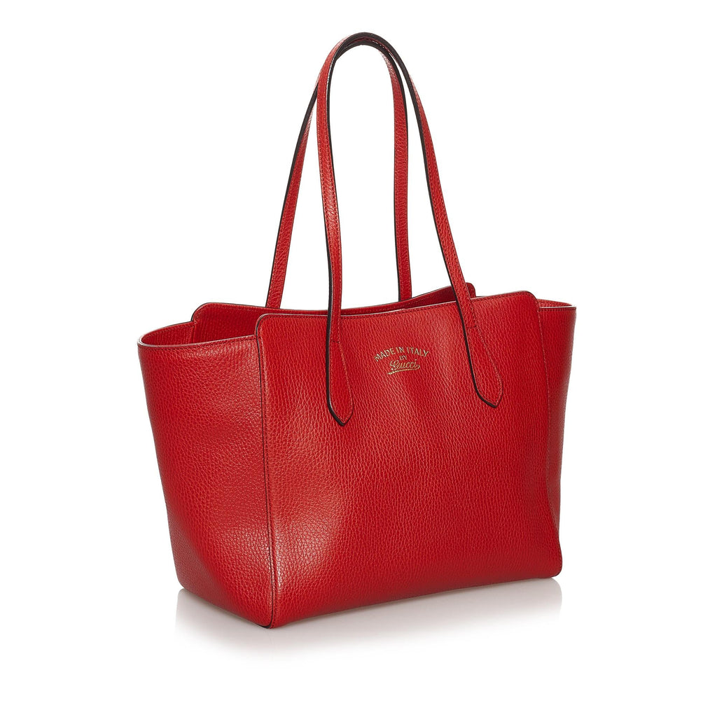 Gucci Swing Leather Tote Bag (SHG-30515)