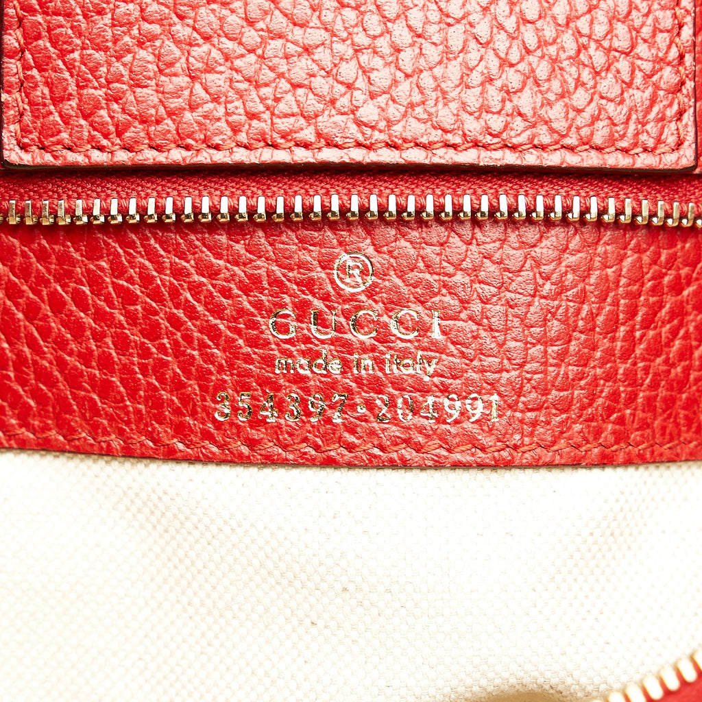 Gucci Swing Leather Tote Bag (SHG-31746)