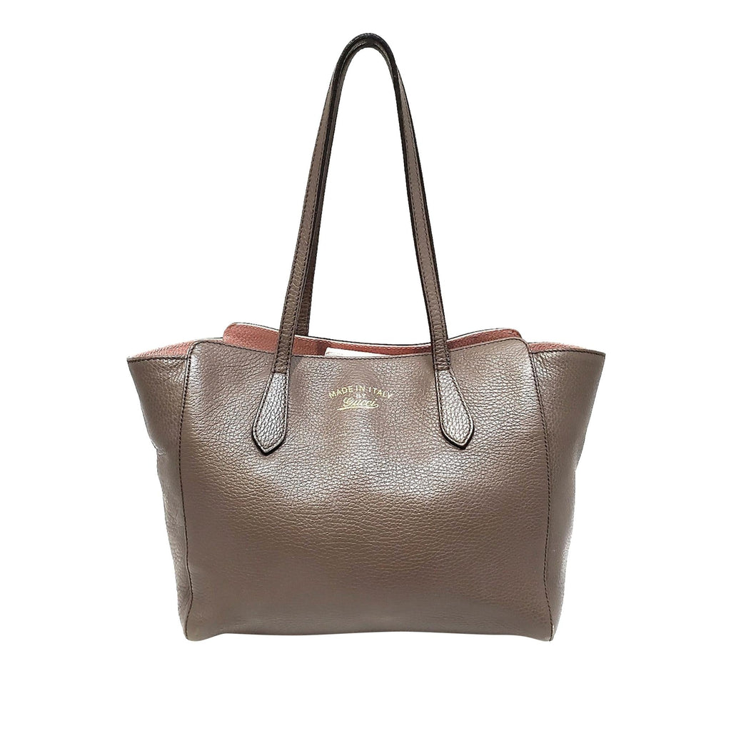 Gucci Swing Leather Tote Bag (SHG-34509)