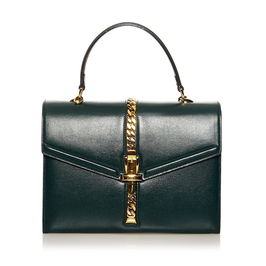 Gucci Sylvie 1969 Leather Satchel (SHG-37211)