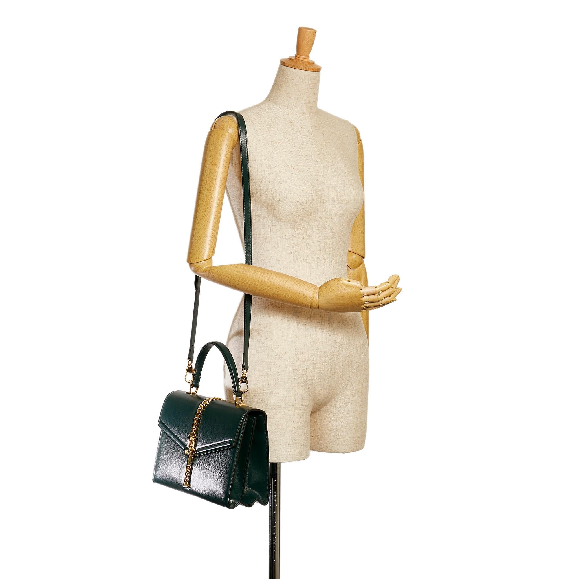 Gucci Sylvie 1969 Leather Satchel (SHG-37211)