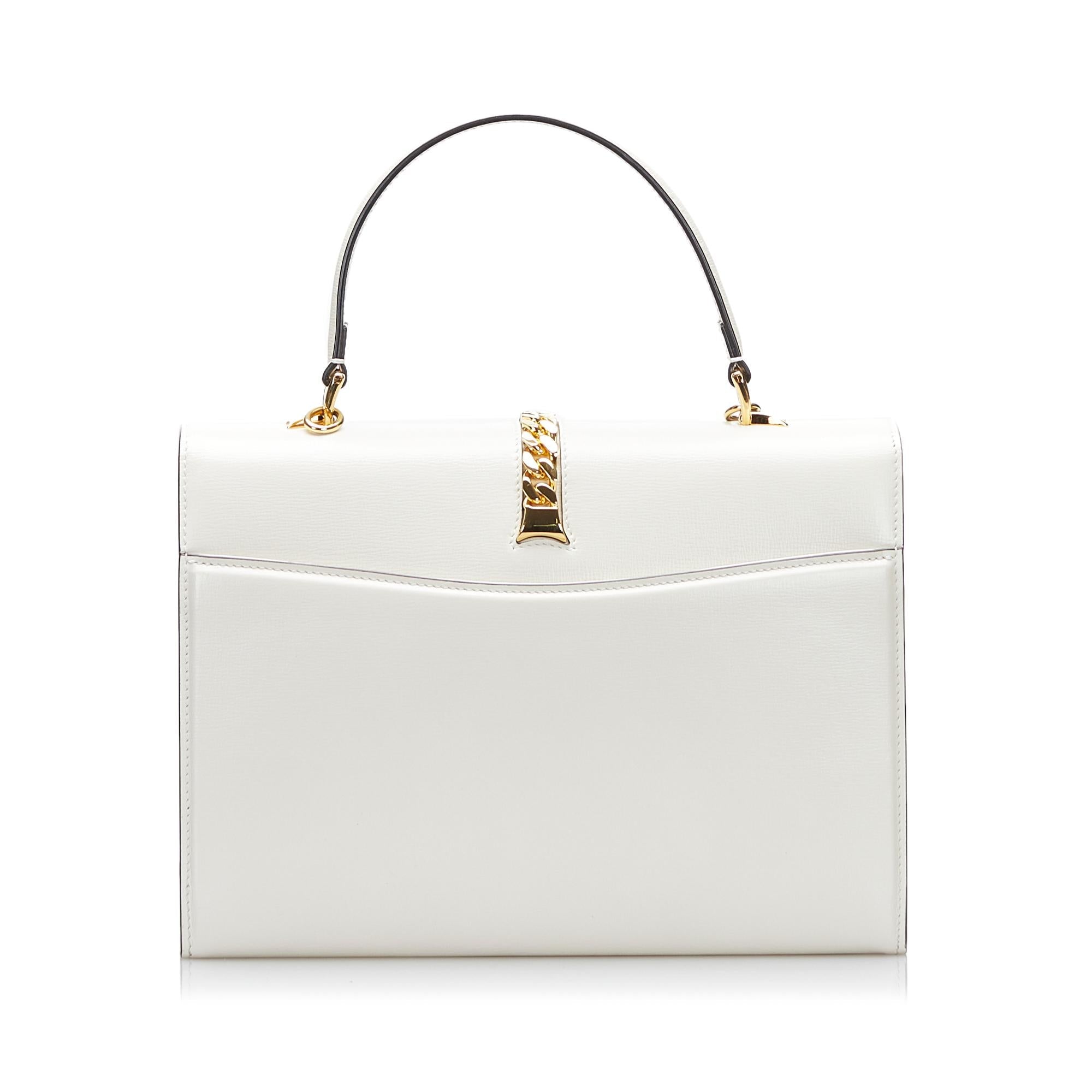 Gucci Sylvie 1969 Leather Satchel (SHG-XLLZGR)
