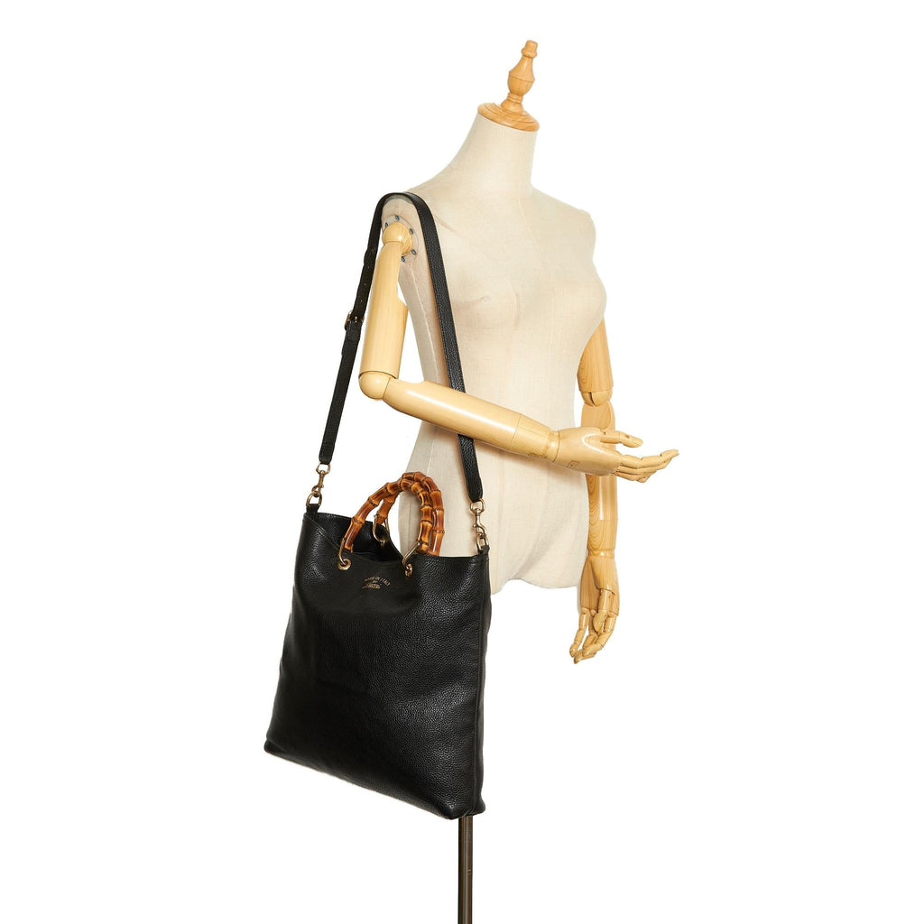 Gucci Tall Bamboo Shopper (SHG-niUYGq)
