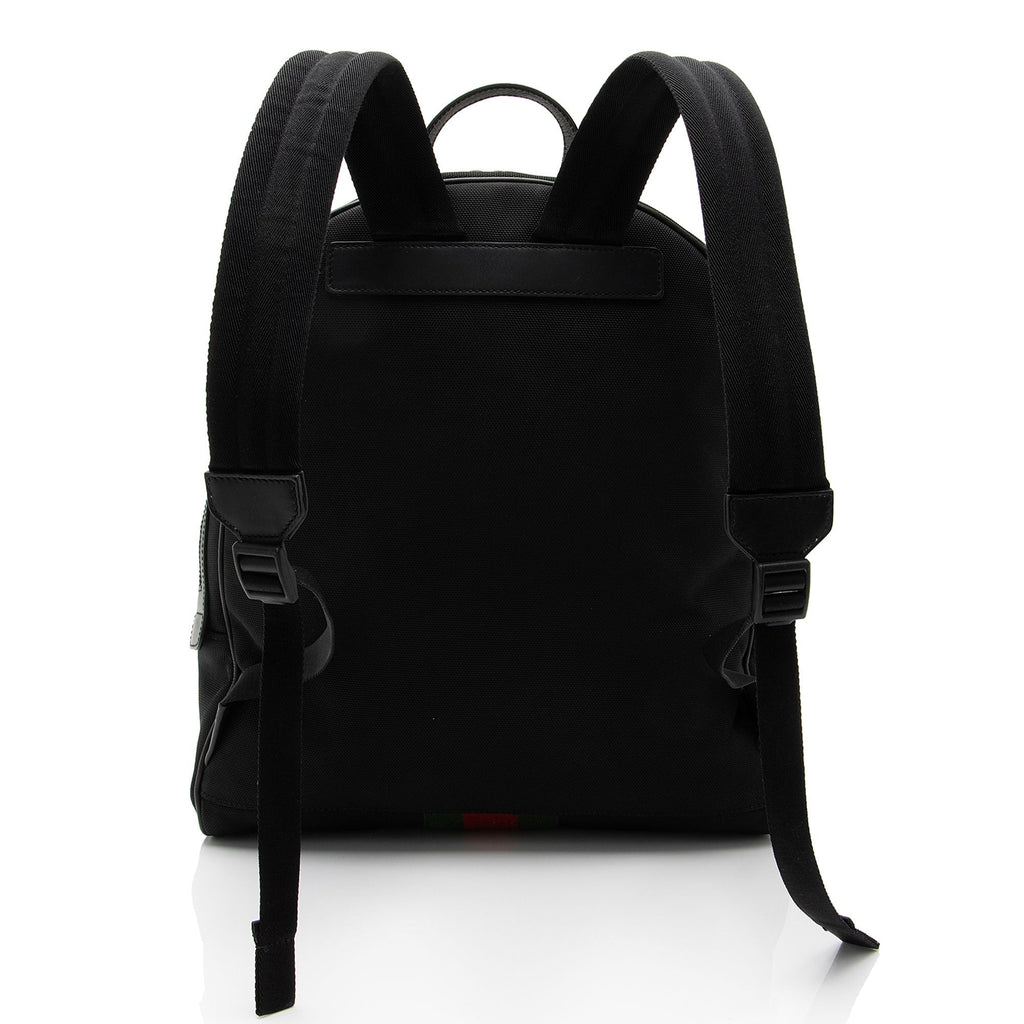 Gucci Techno Canvas Web Backpack (SHF-sknsmd)