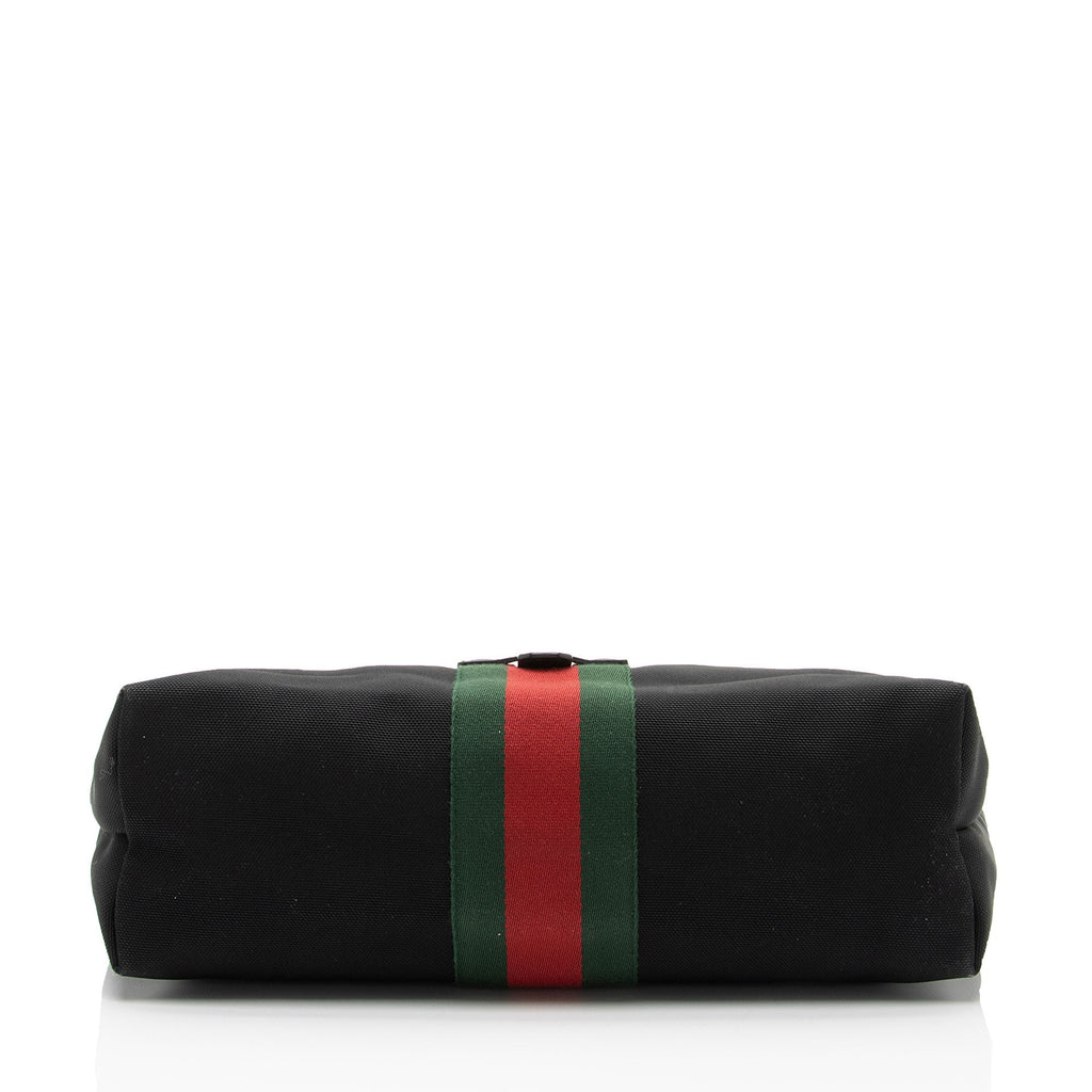 Gucci Techno Canvas Web Buckle Large Tote