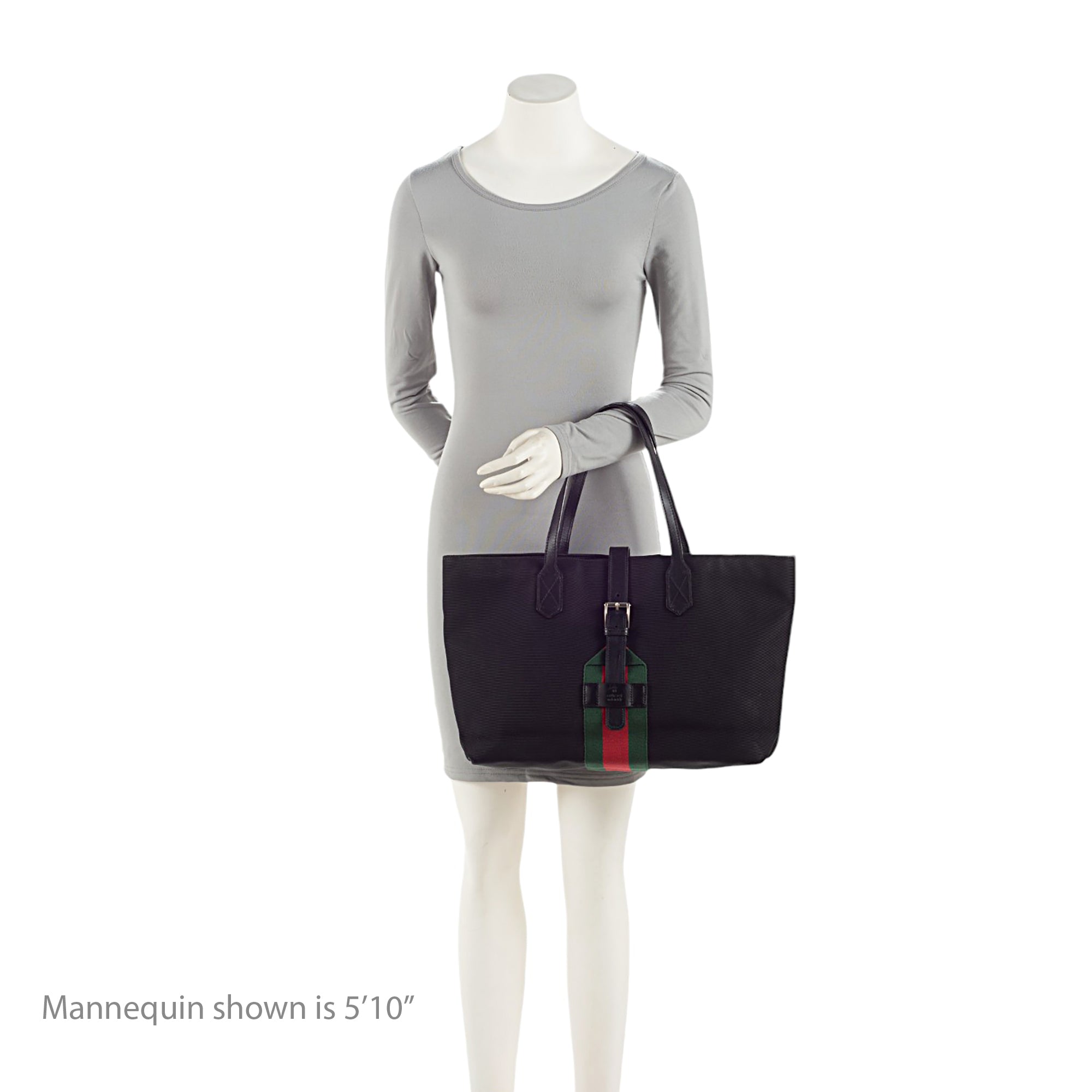 Gucci Techno Canvas Web Buckle Large Tote