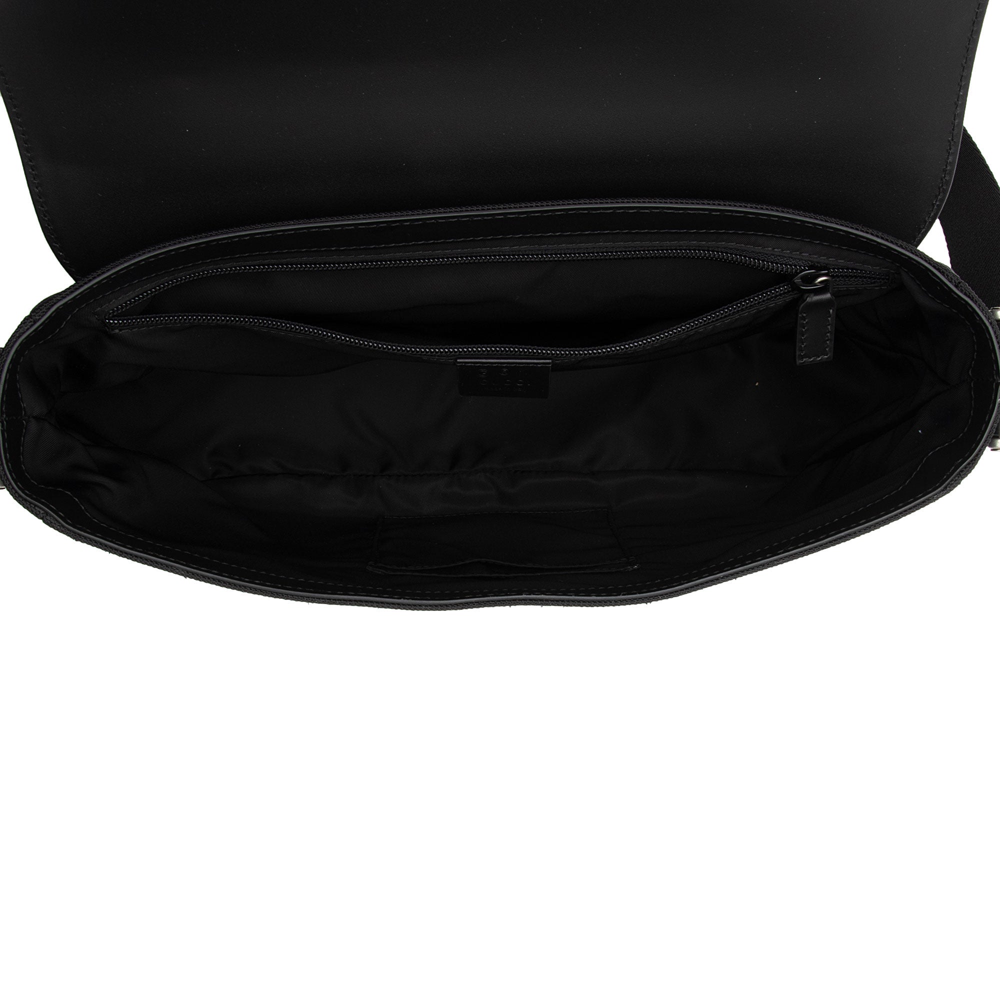 Gucci Techno Canvas Web Flap Messenger Bag (SHF-aNV2dn)