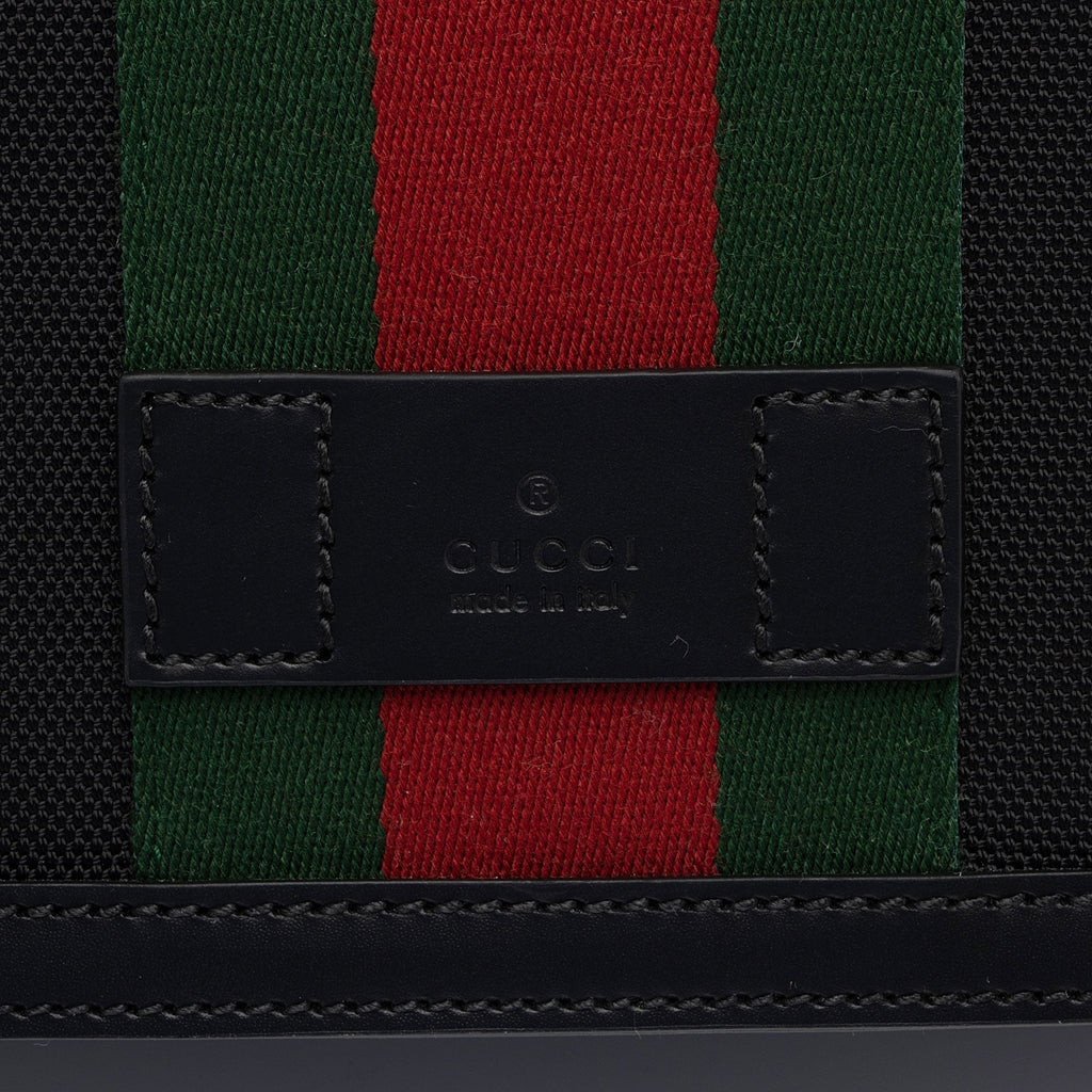 Gucci Techno Canvas Web Flap Messenger Bag (SHF-aNV2dn)