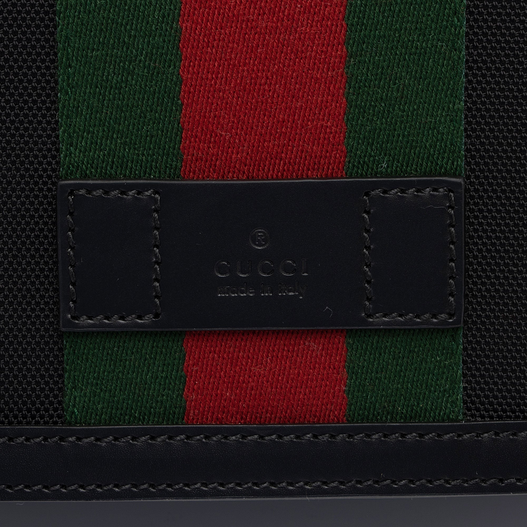 Gucci Techno Canvas Web Flap Messenger Bag (SHF-aNV2dn)