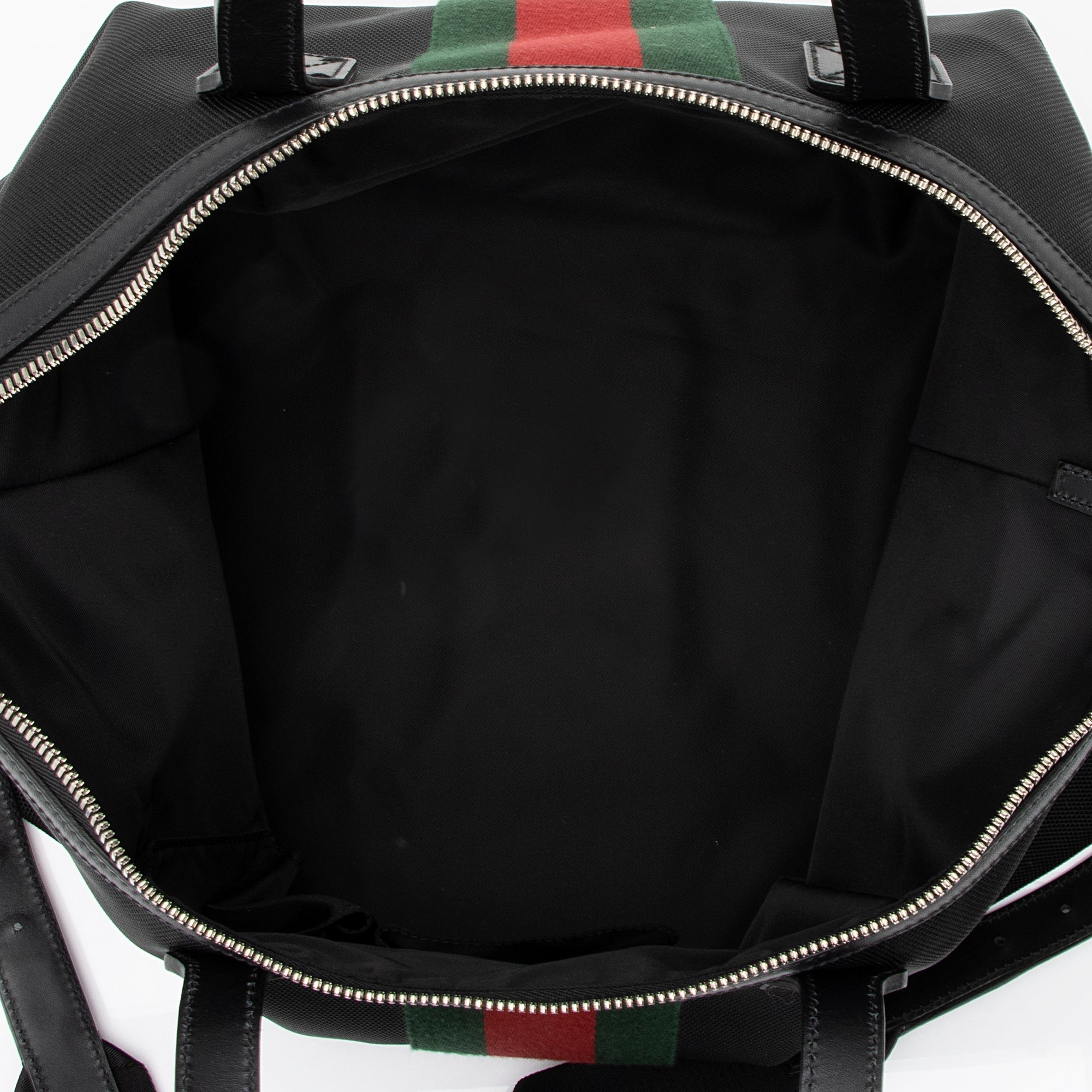 Gucci Techno Canvas Web Travel Duffle Bag (SHF-23259)